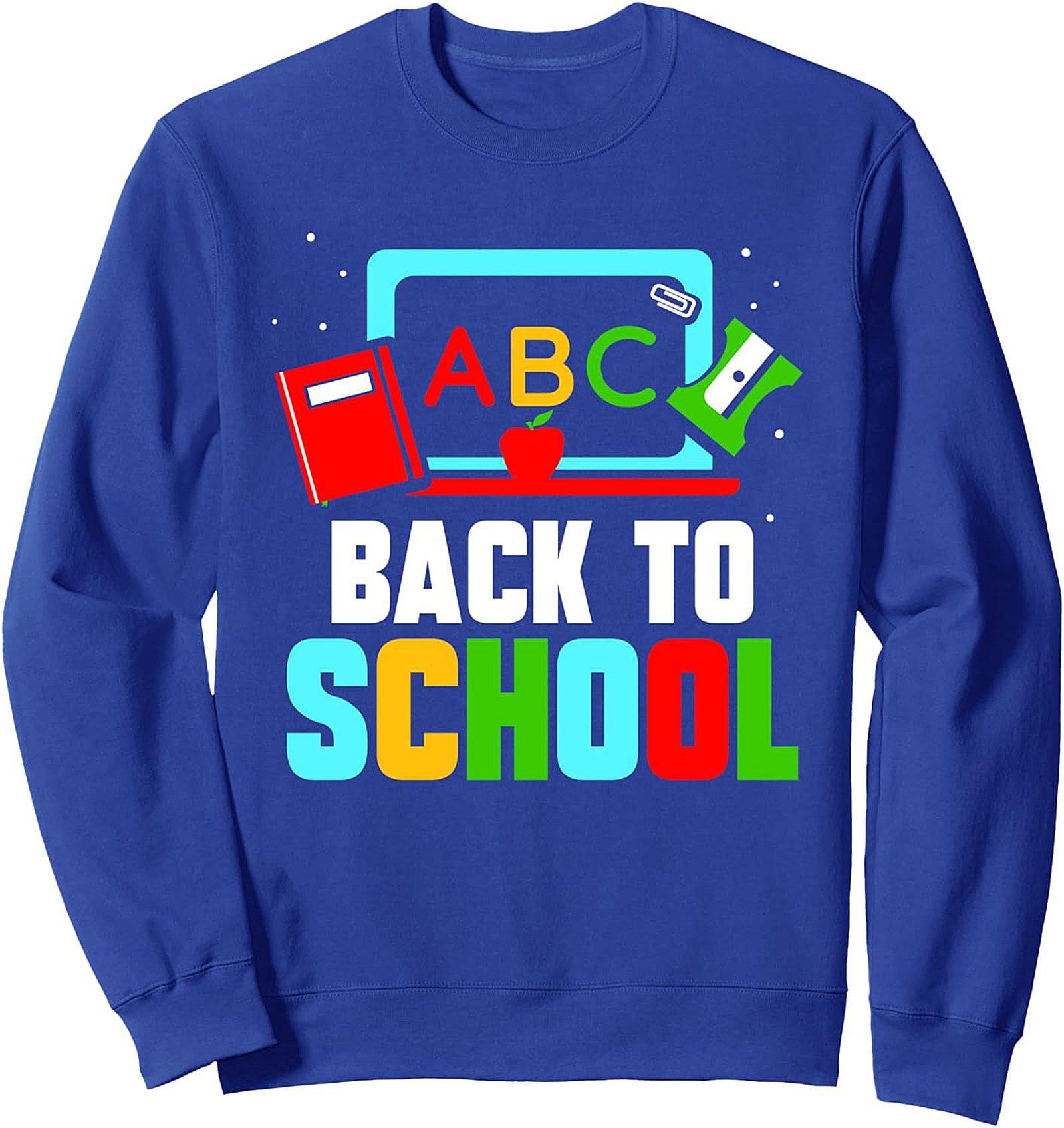 Back to School ABC Pullover Crewneck Sweatshirt