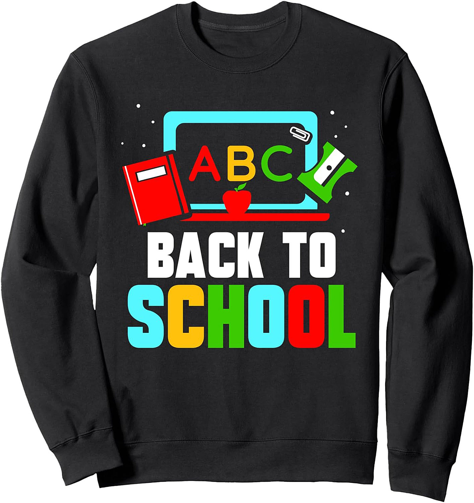 Back to School ABC Pullover Crewneck Sweatshirt