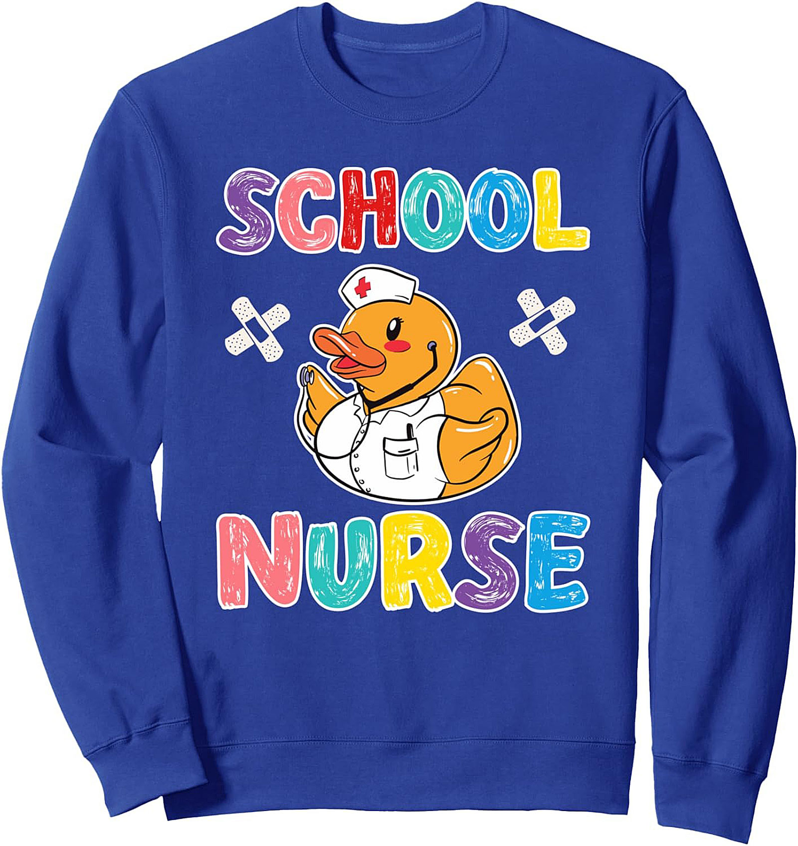 Adorable School Nurse Crewneck Sweatshirt