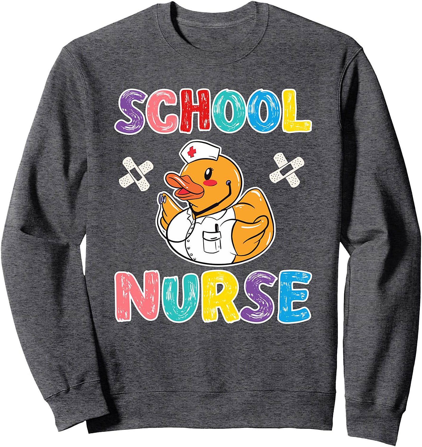 Adorable School Nurse Crewneck Sweatshirt