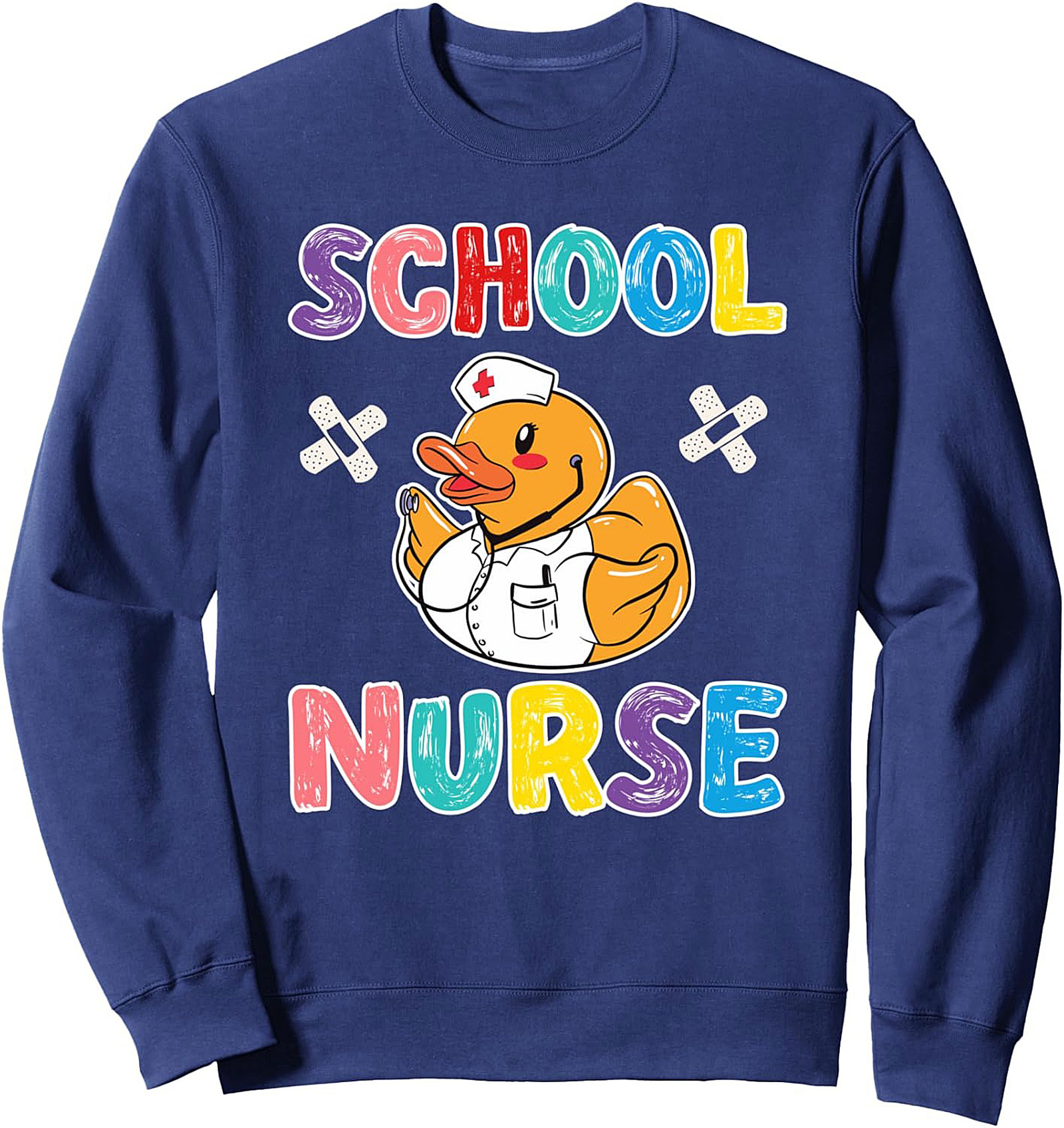 Adorable School Nurse Crewneck Sweatshirt