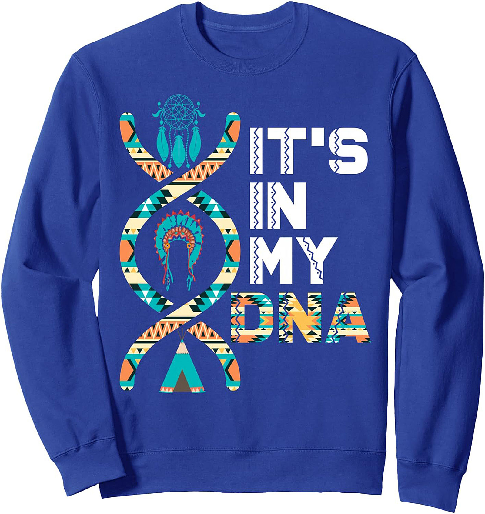 Indigenous Pride DNA Sweatshirt Tribal Crewneck Gift
