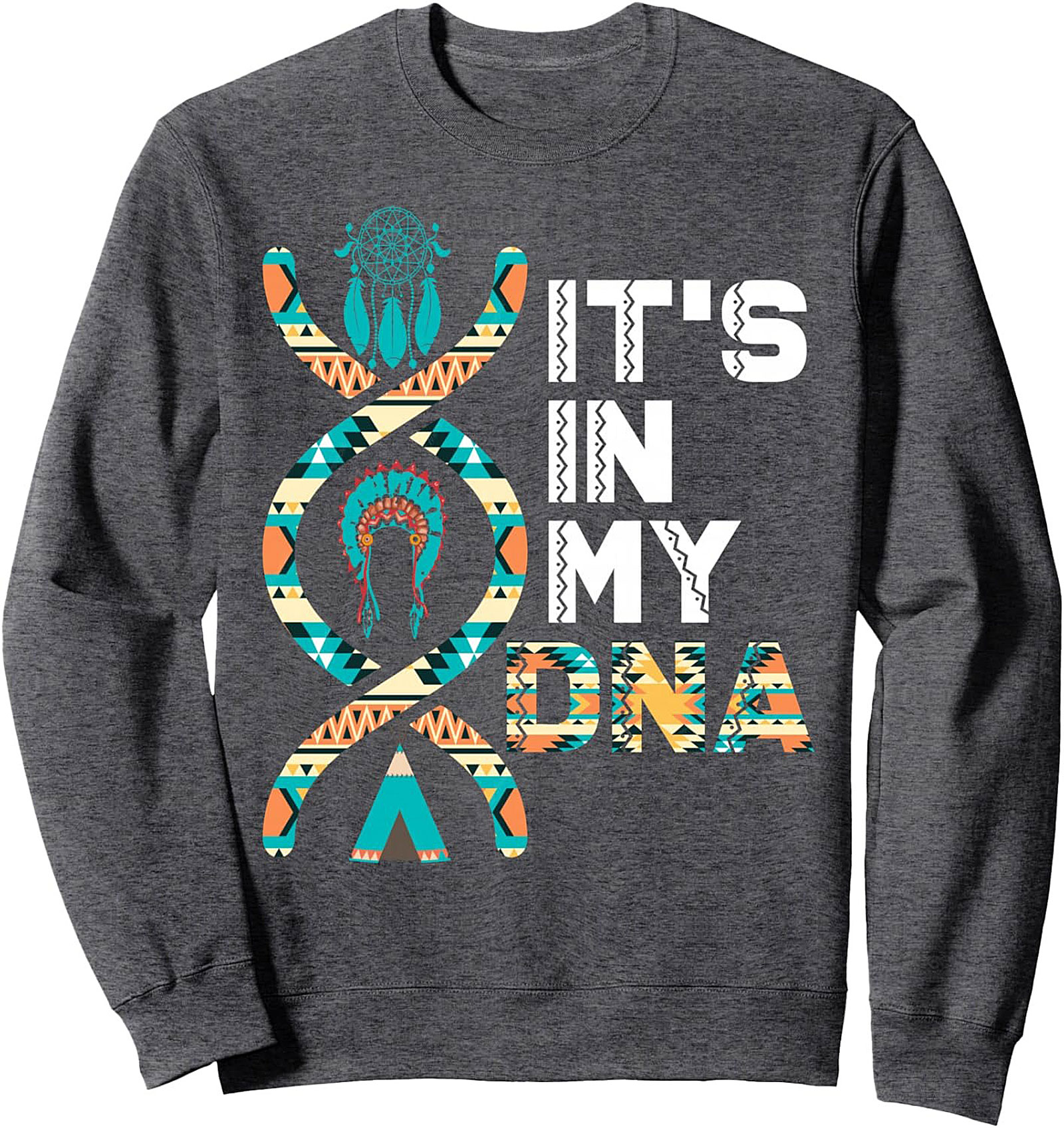 Indigenous Pride DNA Sweatshirt Tribal Crewneck Gift