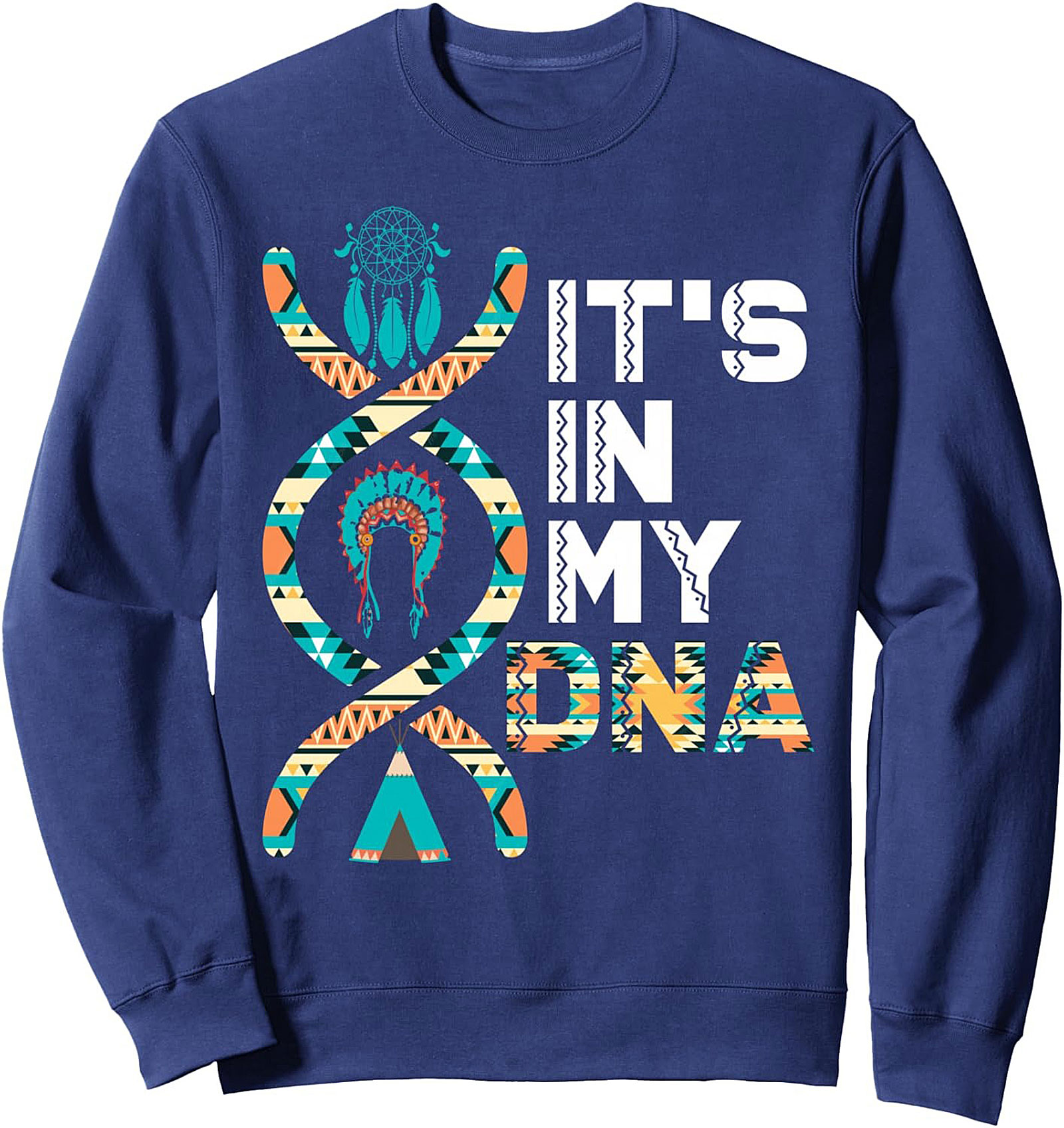 Indigenous Pride DNA Sweatshirt Tribal Crewneck Gift