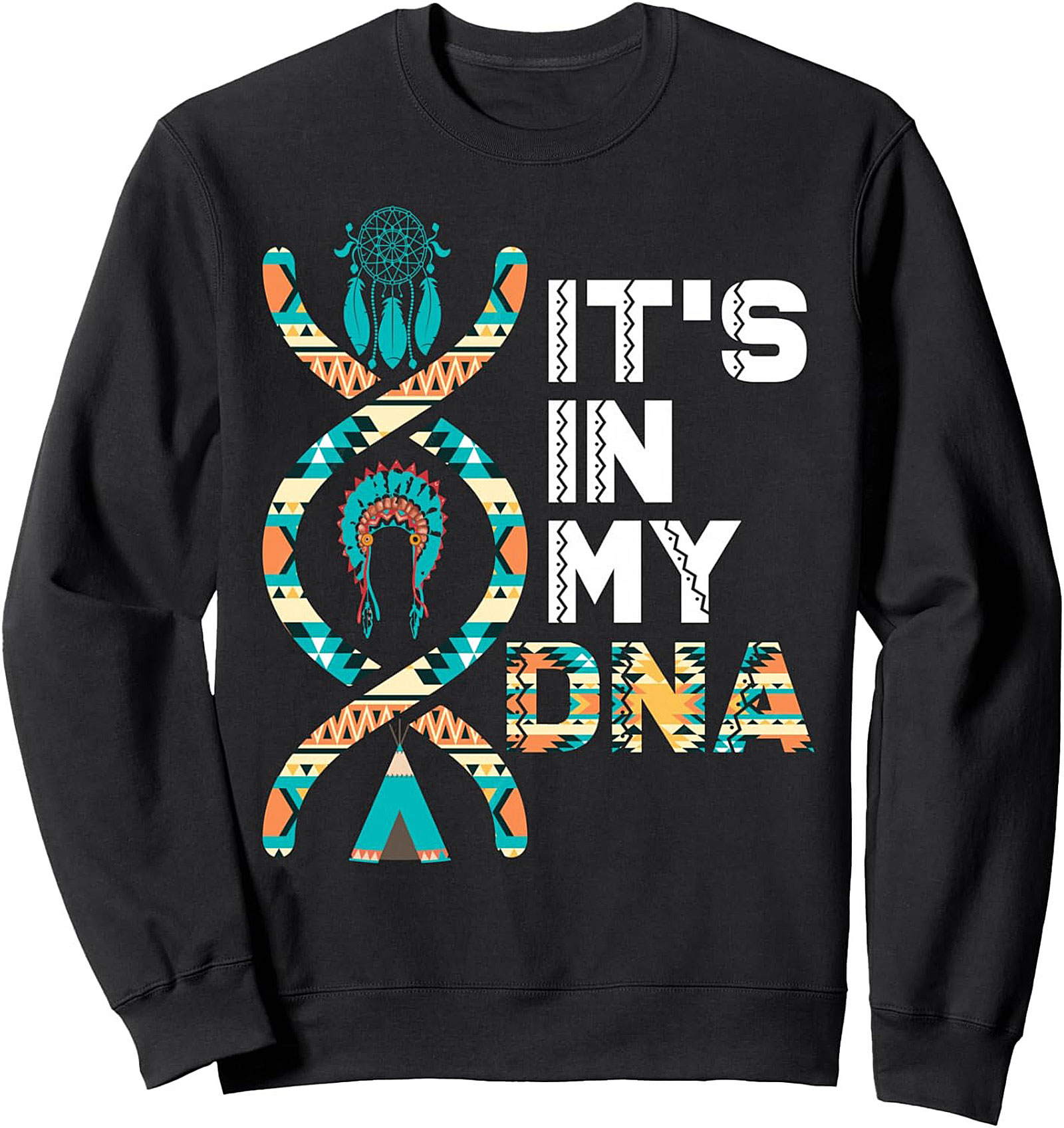Indigenous Pride DNA Sweatshirt Tribal Crewneck Gift