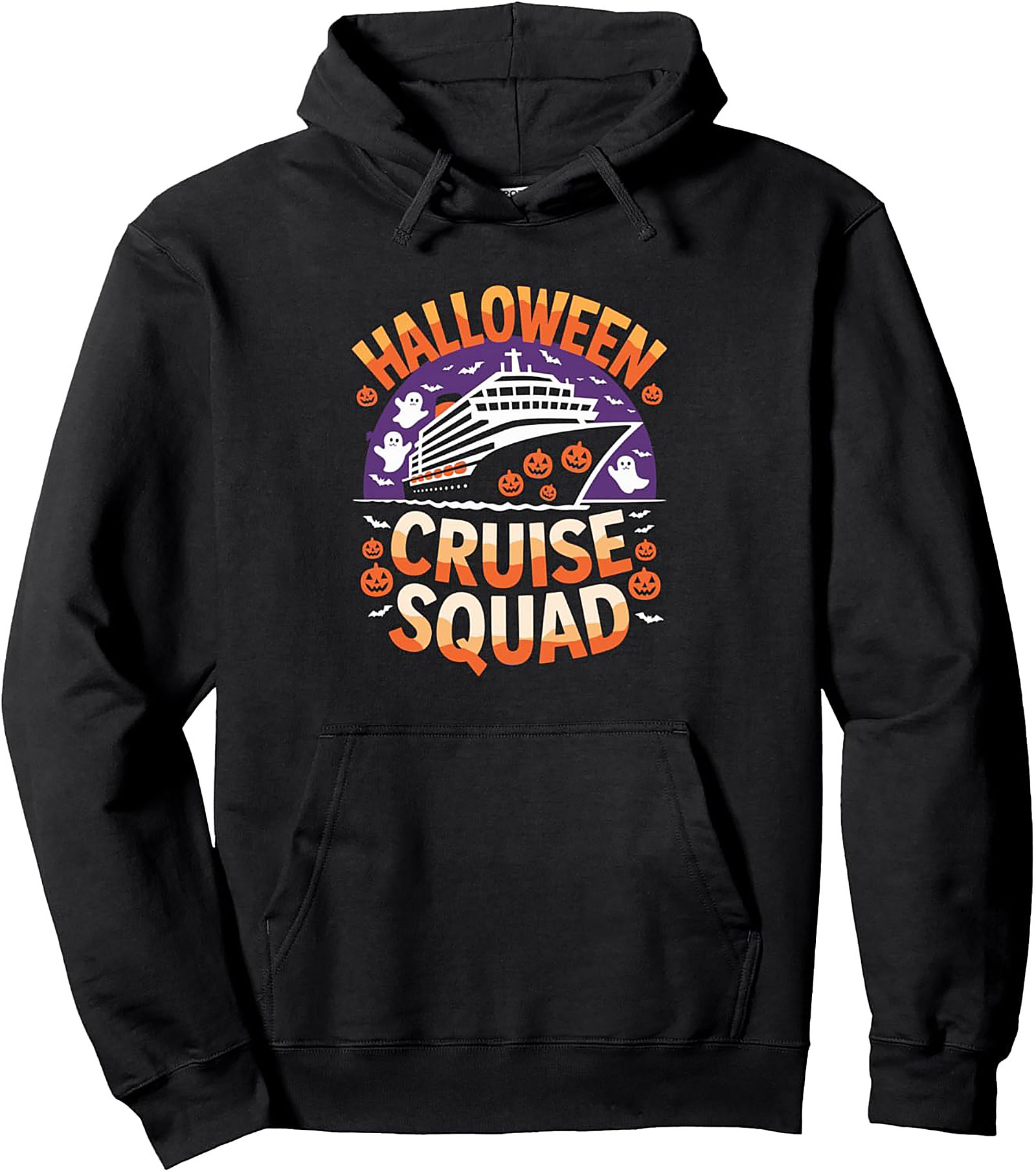 Halloween Cruise Squad Pullover Hoodie | Spooky Graphic