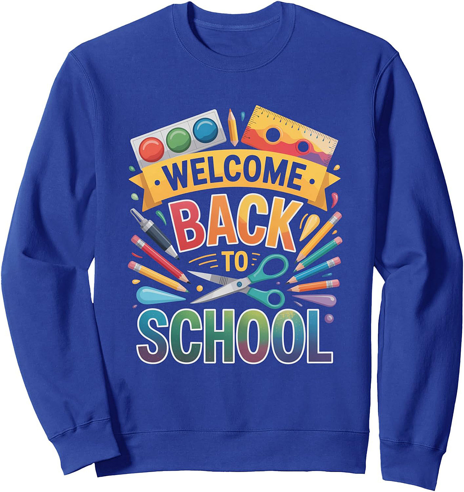 Welcome Back to School Crewneck Sweatshirt | Teacher & Student Pullover