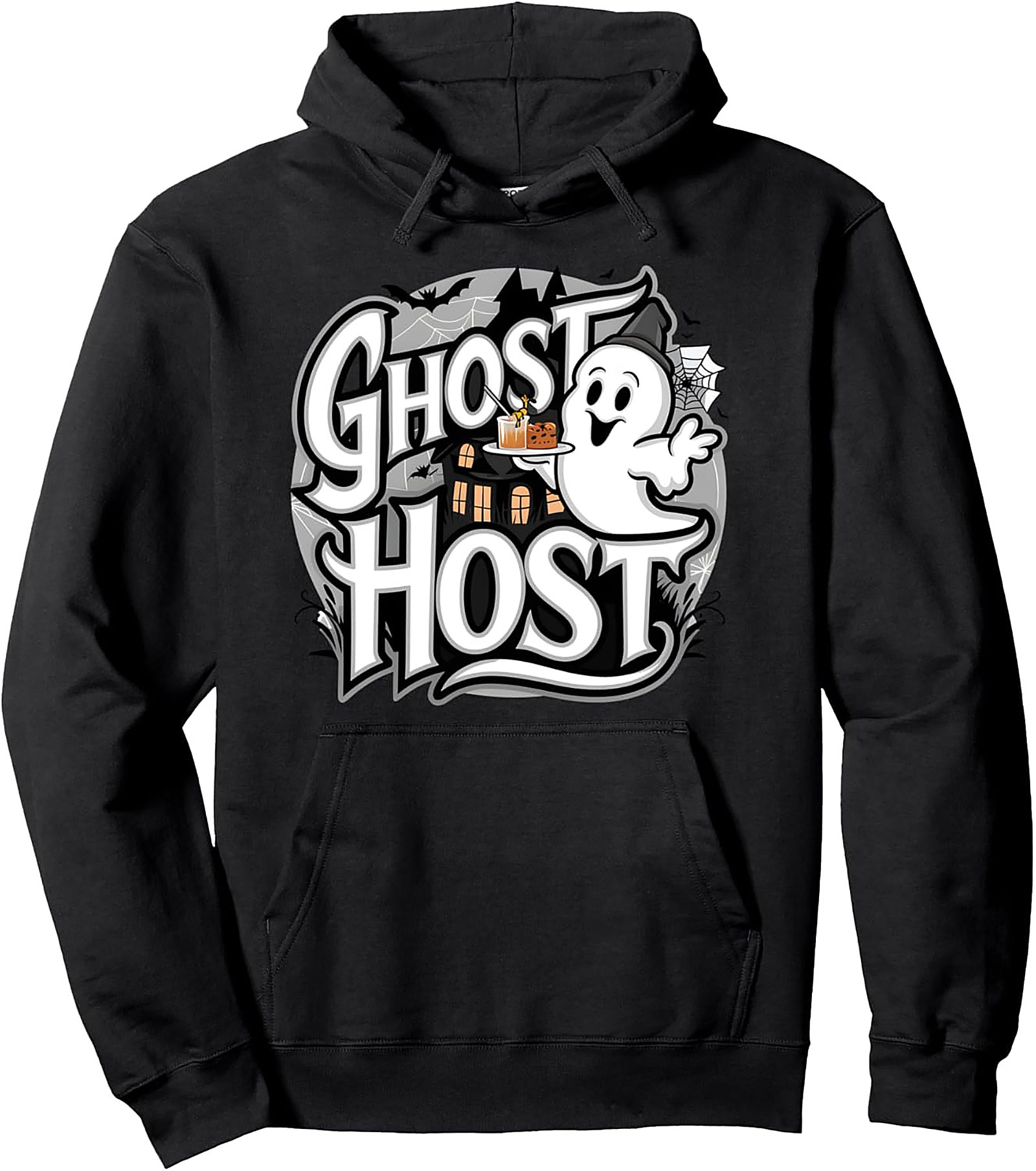 Ghost Host Pullover Hoodie | Funny Halloween Gift