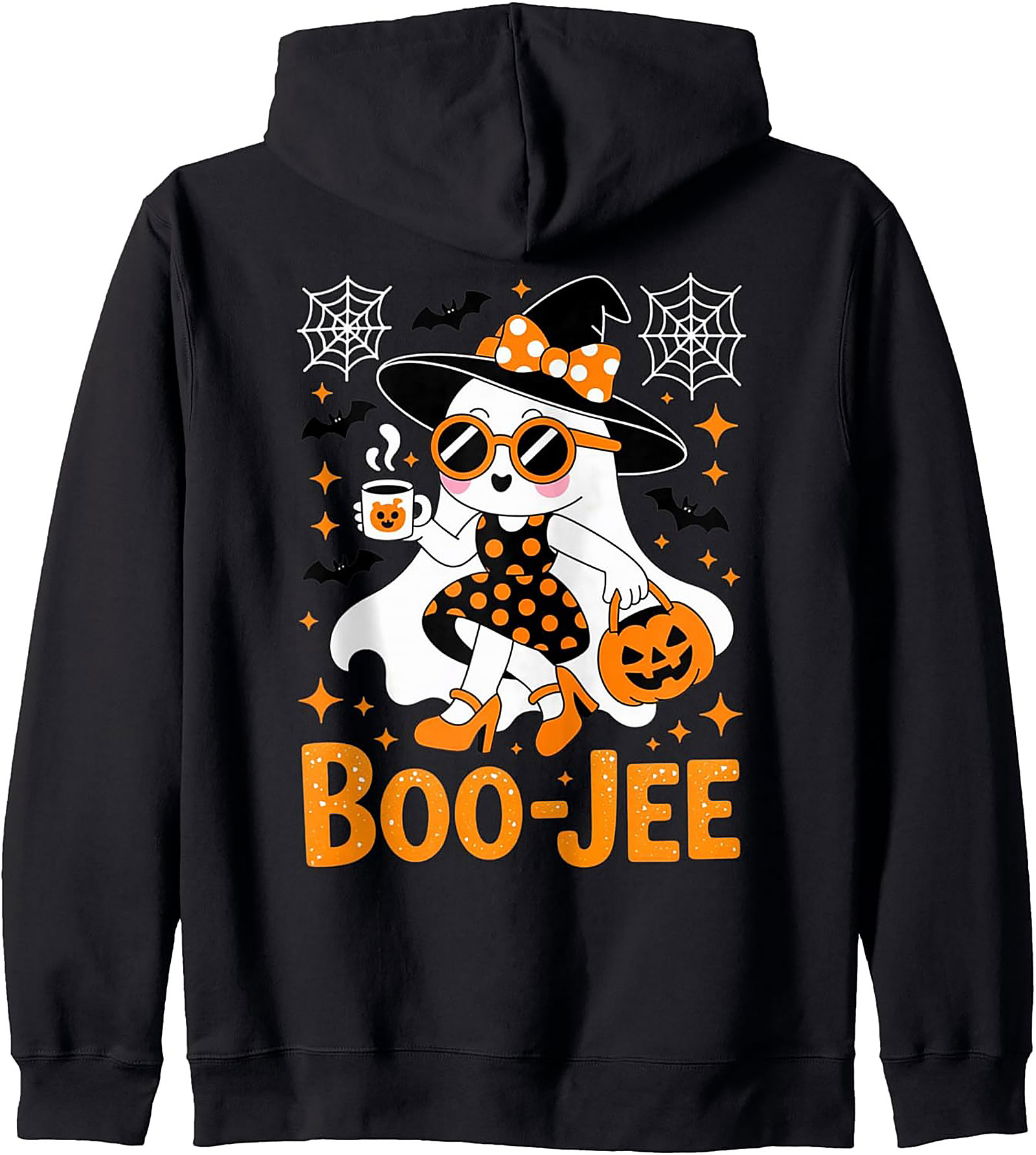 BOO-JEE Halloween Ghost Pullover Hoodie | Cozy Streetwear