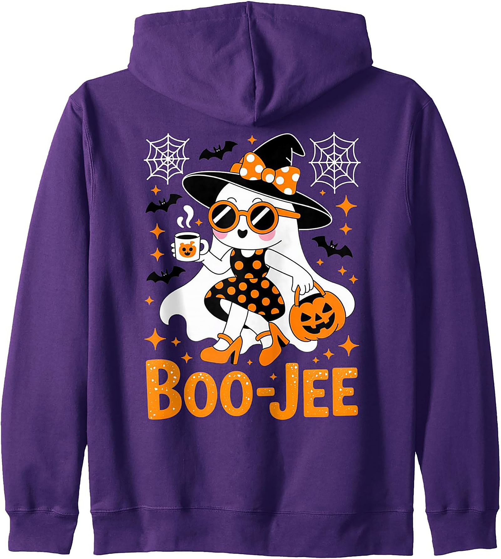 BOO-JEE Halloween Ghost Pullover Hoodie | Cozy Streetwear