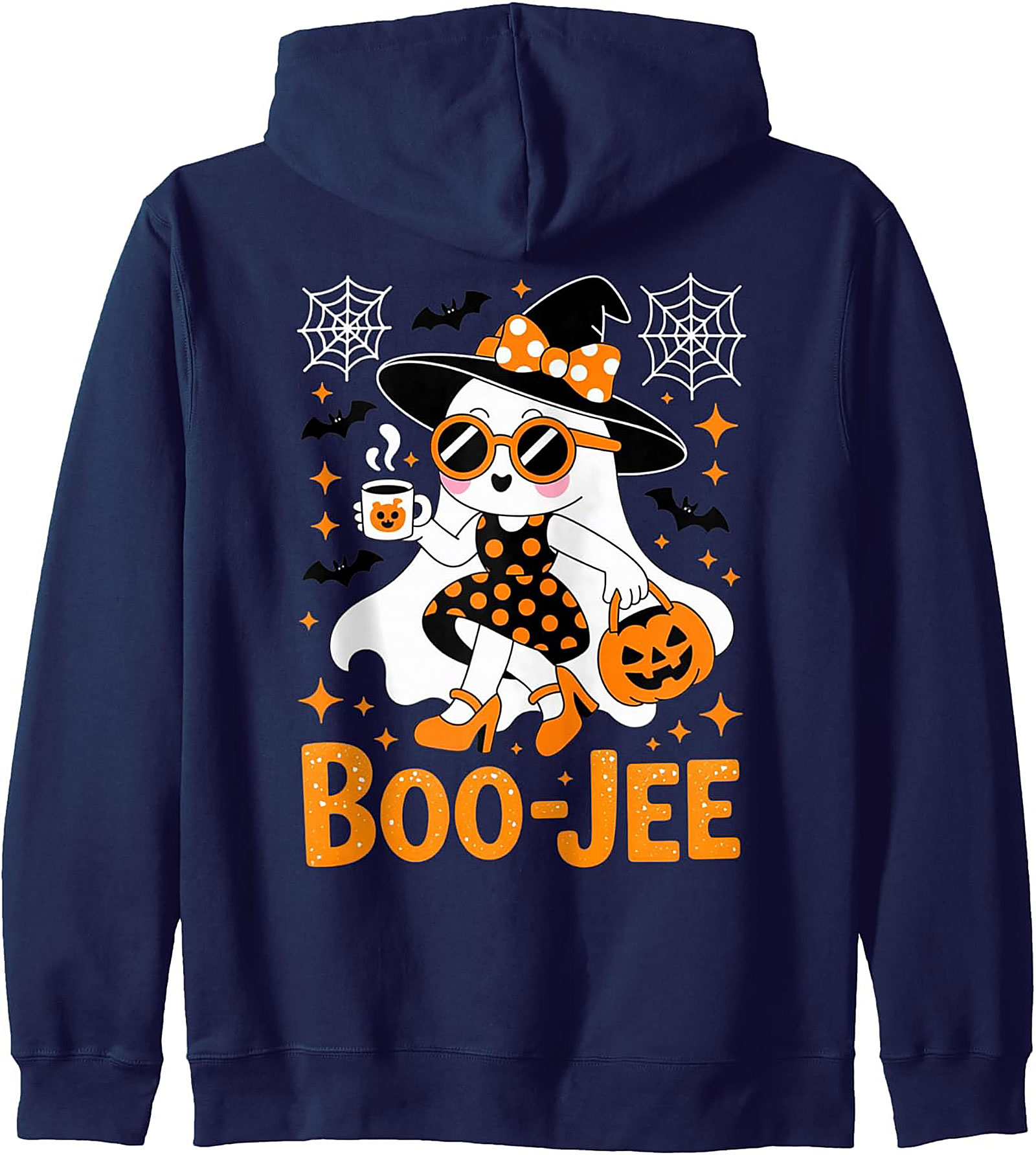 BOO-JEE Halloween Ghost Pullover Hoodie | Cozy Streetwear