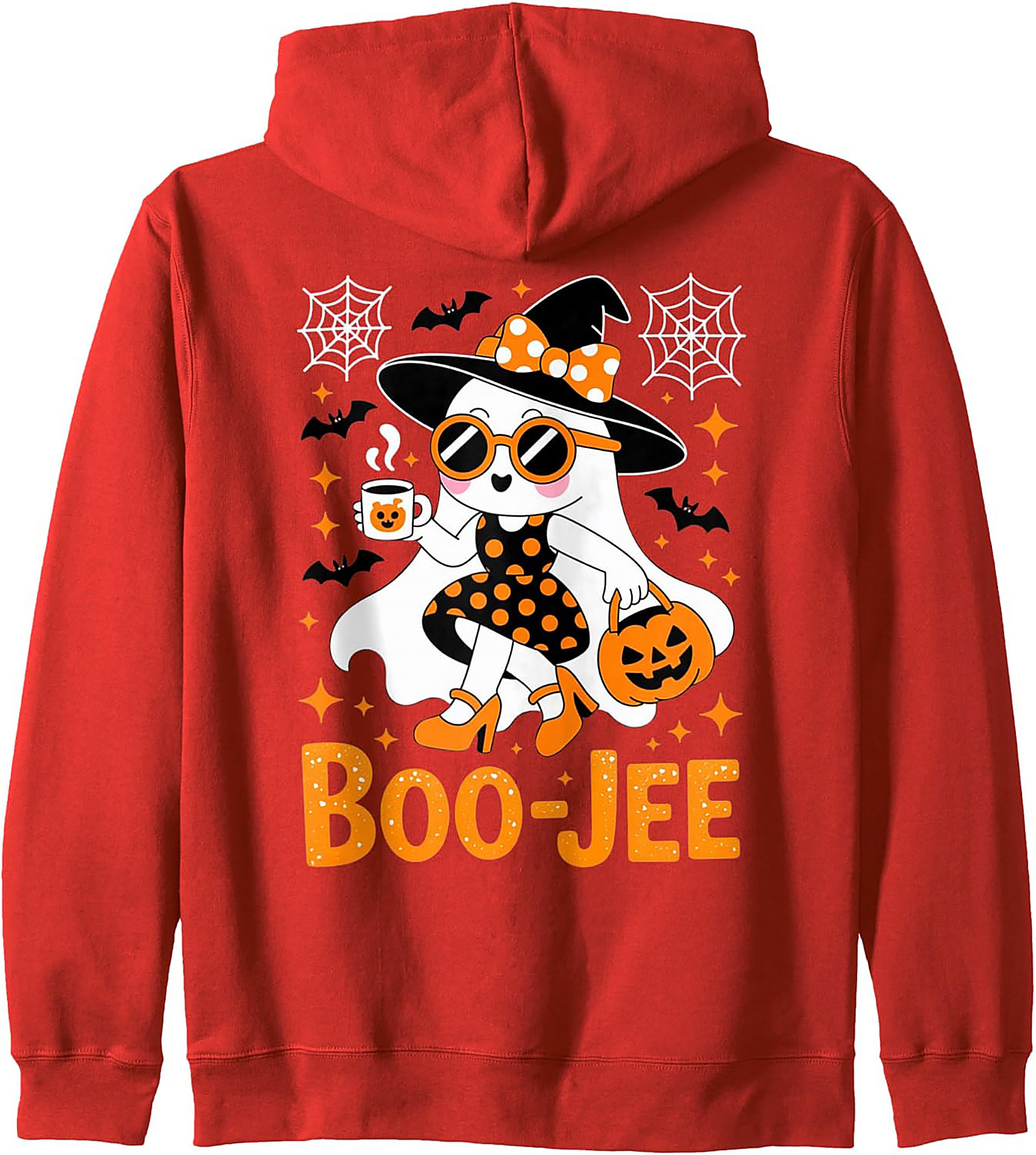 BOO-JEE Halloween Ghost Pullover Hoodie | Cozy Streetwear