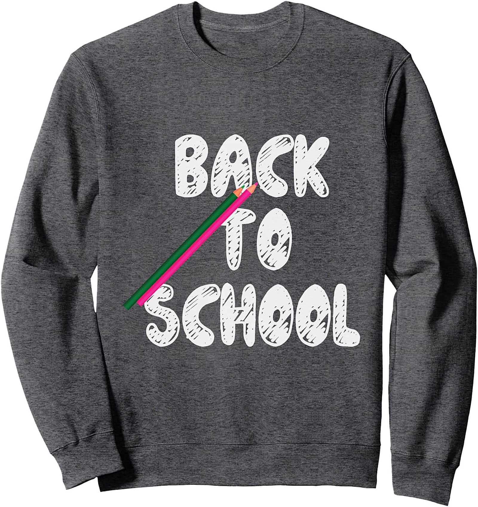 Back to School Crewneck Sweatshirt | Chalkboard Style Teacher Pullover
