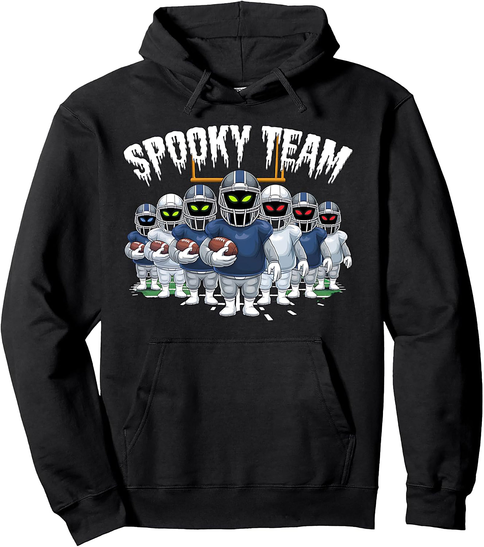 Spooky Football Pullover Hoodie | Game Day & Halloween Gear