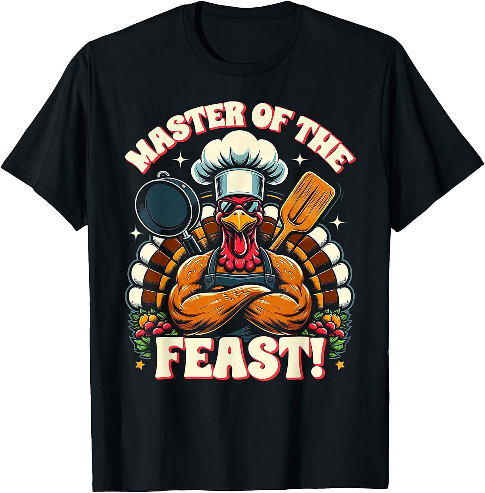 Master of the Feast Turkey Graphic Crewneck t-shirt