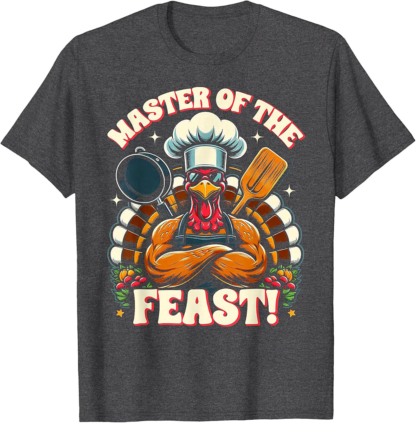 Master of the Feast Turkey Graphic Crewneck t-shirt