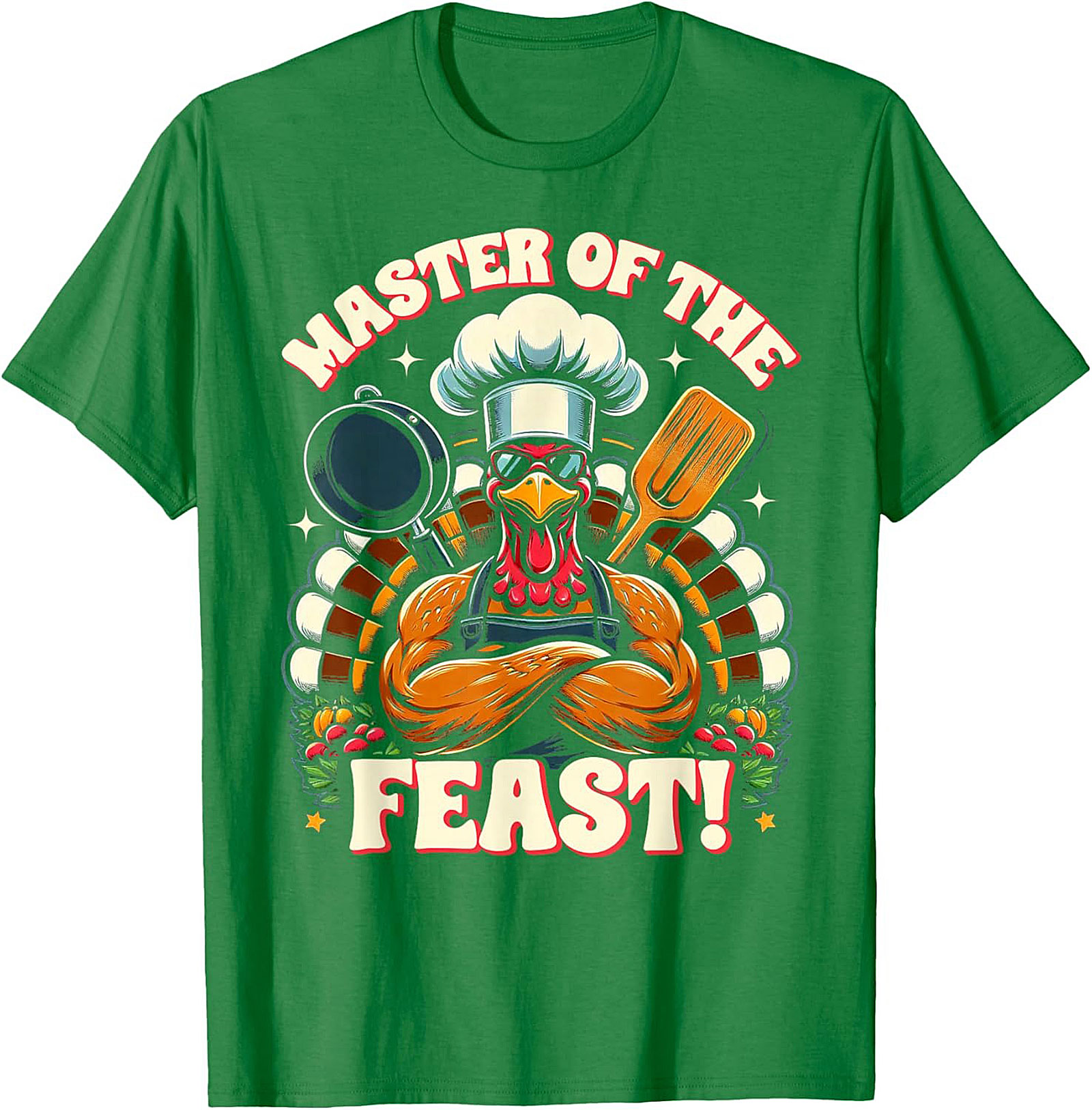 Master of the Feast Turkey Graphic Crewneck t-shirt