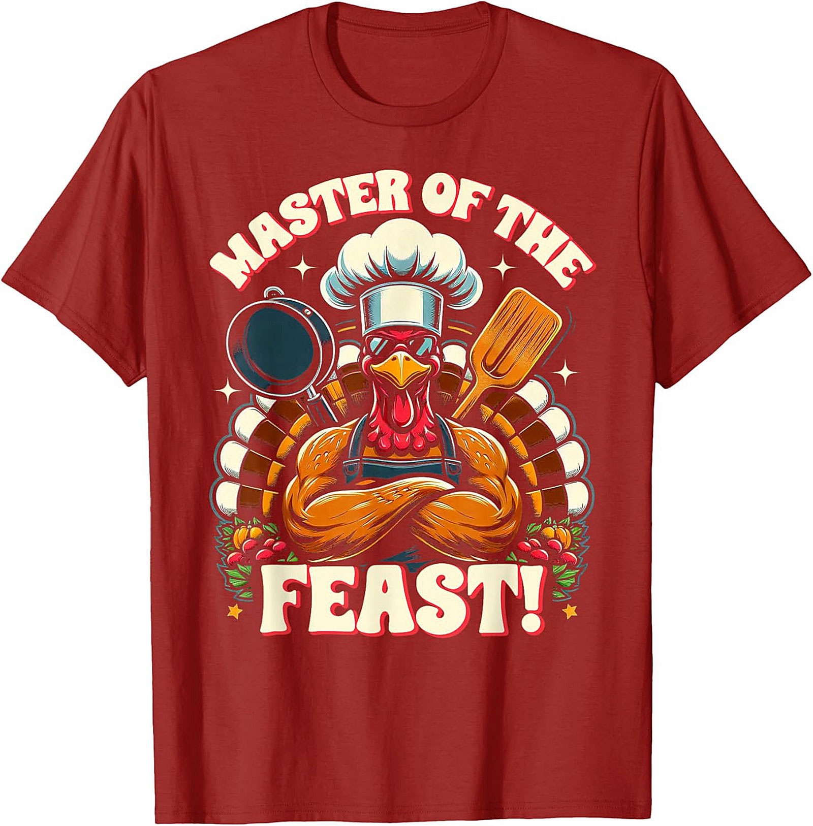 Master of the Feast Turkey Graphic Crewneck t-shirt