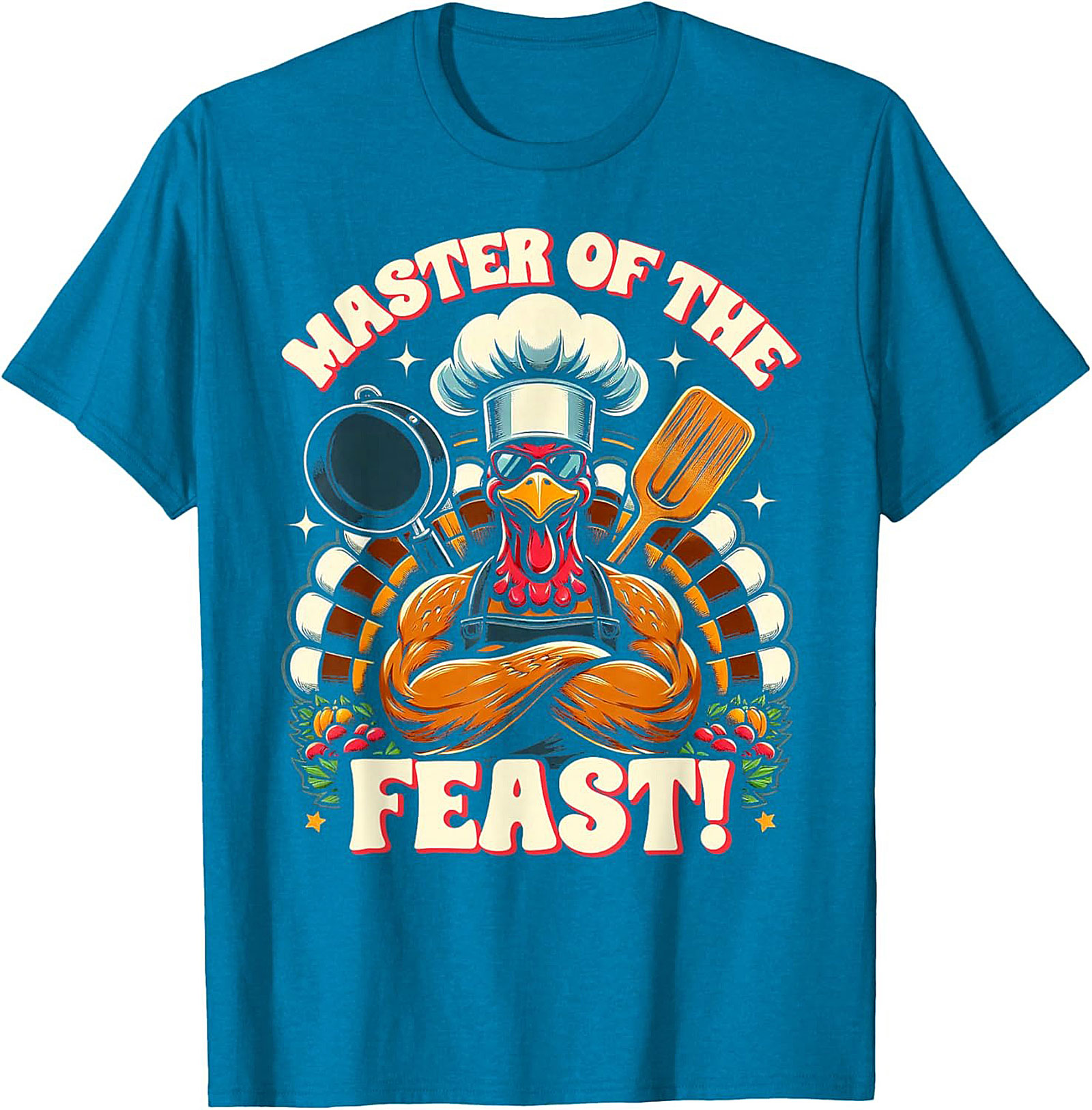 Master of the Feast Turkey Graphic Crewneck t-shirt