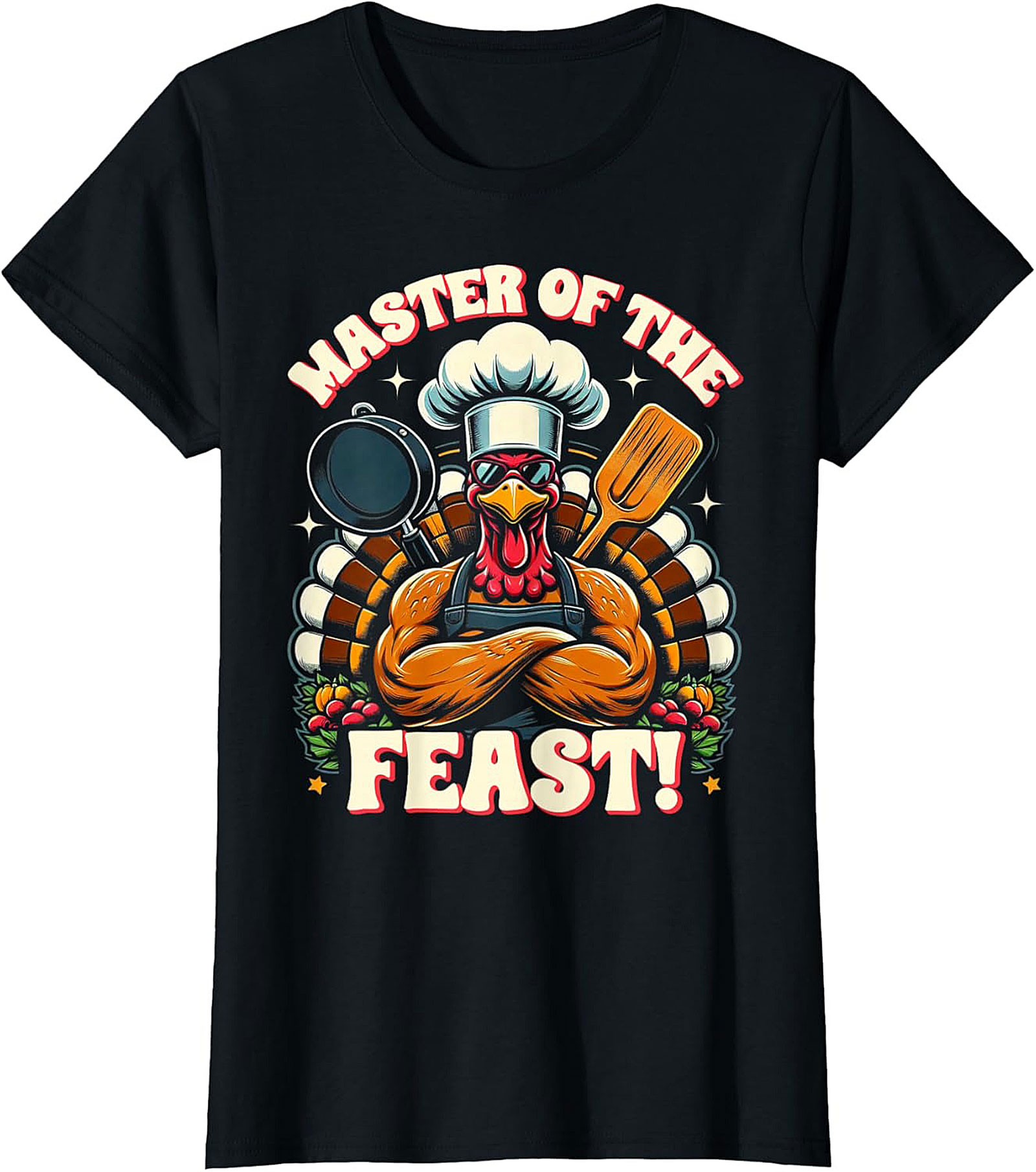 Master of the Feast Turkey Graphic Crewneck t-shirt