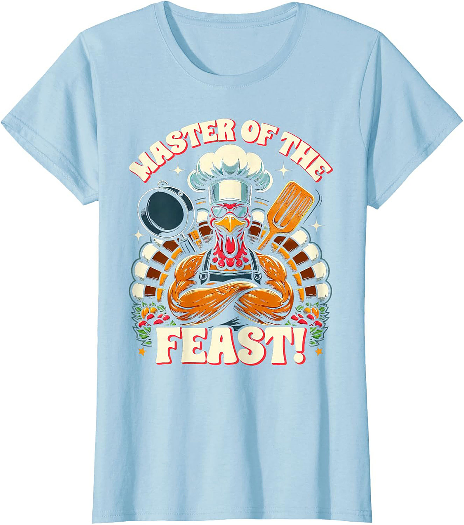 Master of the Feast Turkey Graphic Crewneck t-shirt