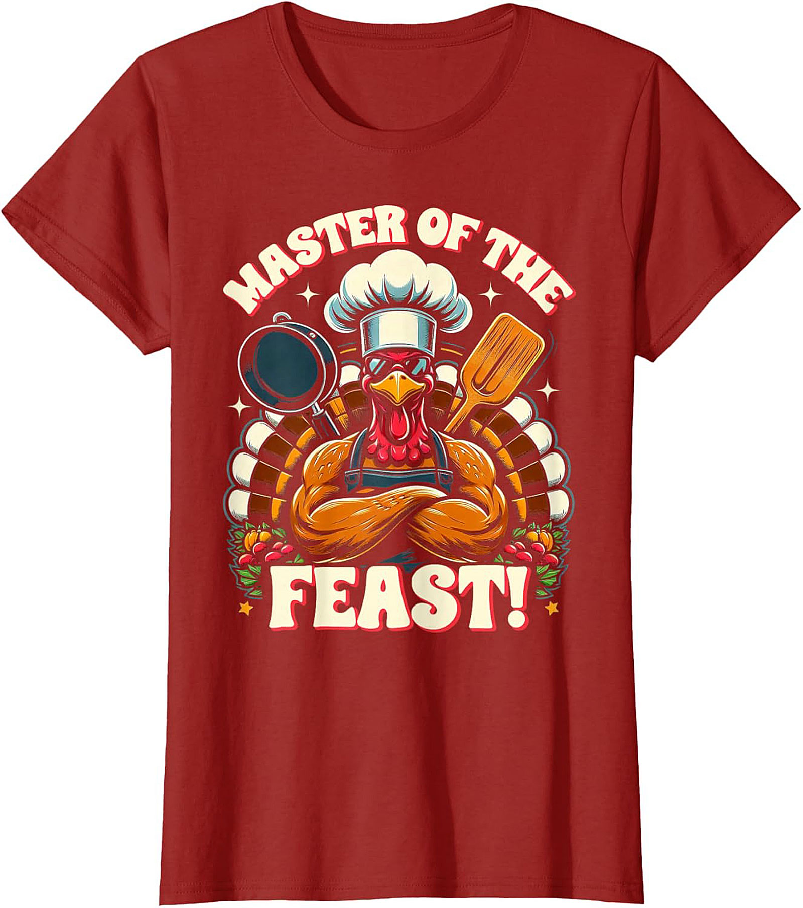 Master of the Feast Turkey Graphic Crewneck t-shirt
