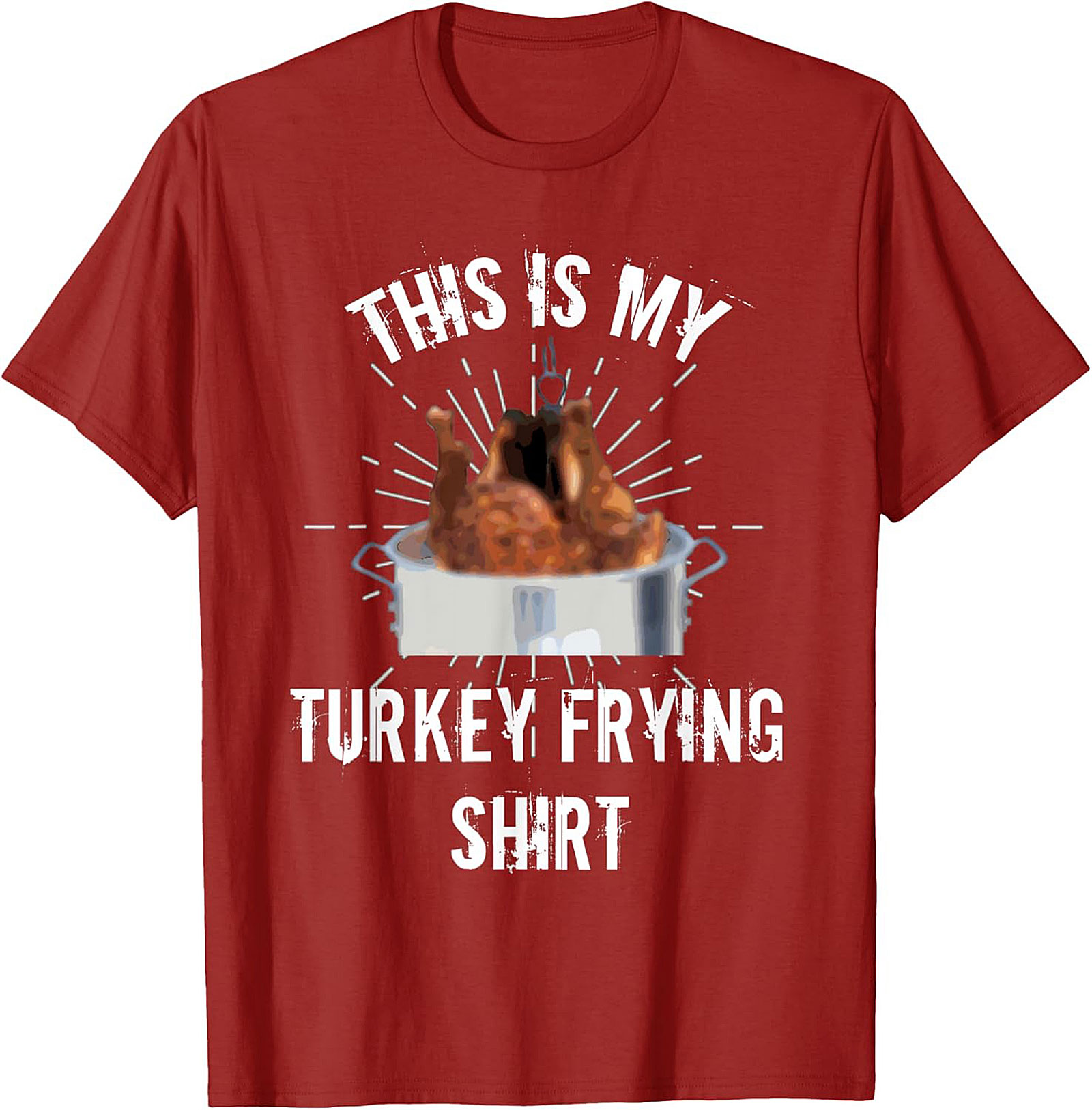Funny Turkey Frying t-shirt Thanksgiving Crewneck Gift
