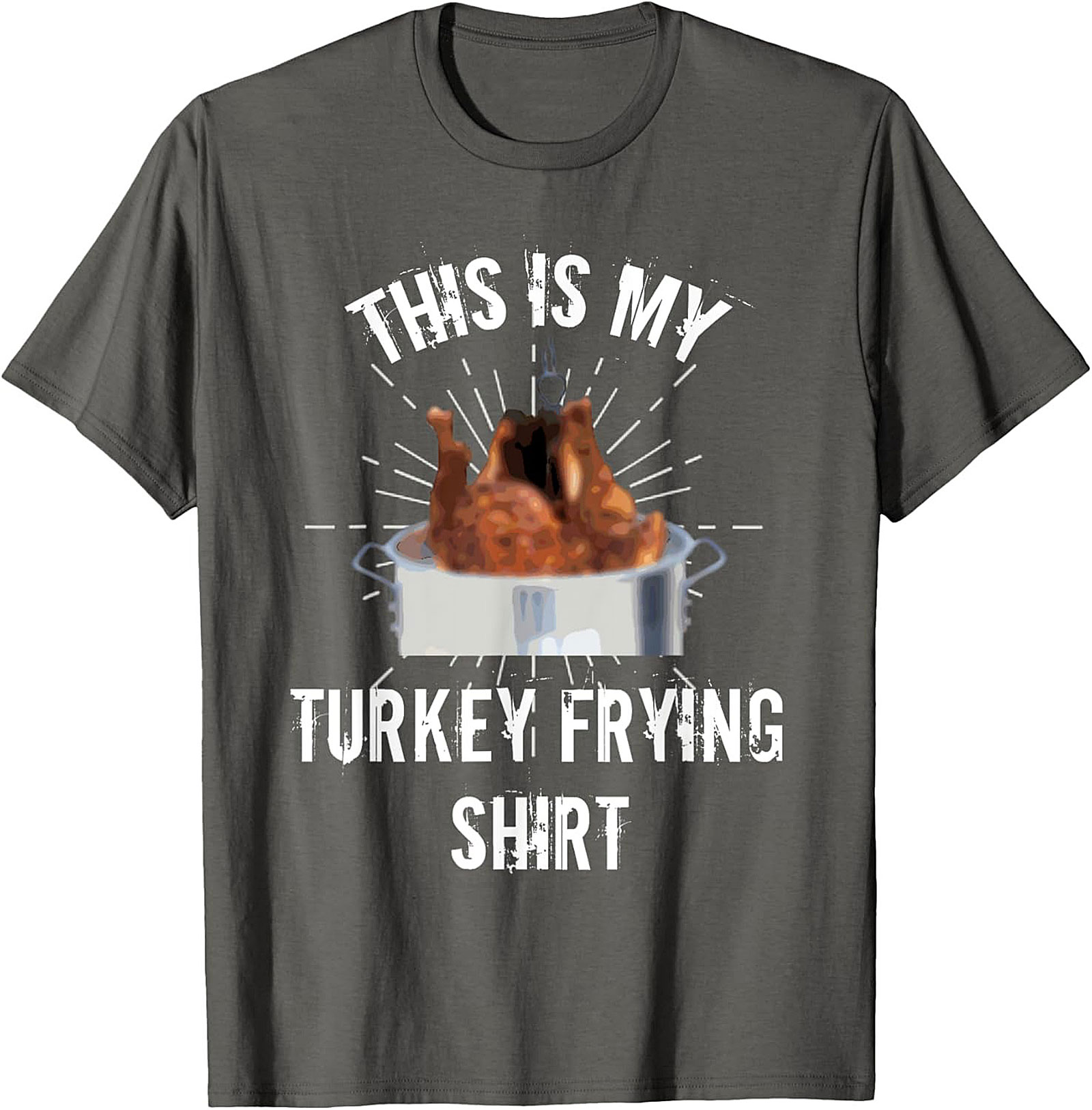 Funny Turkey Frying t-shirt Thanksgiving Crewneck Gift