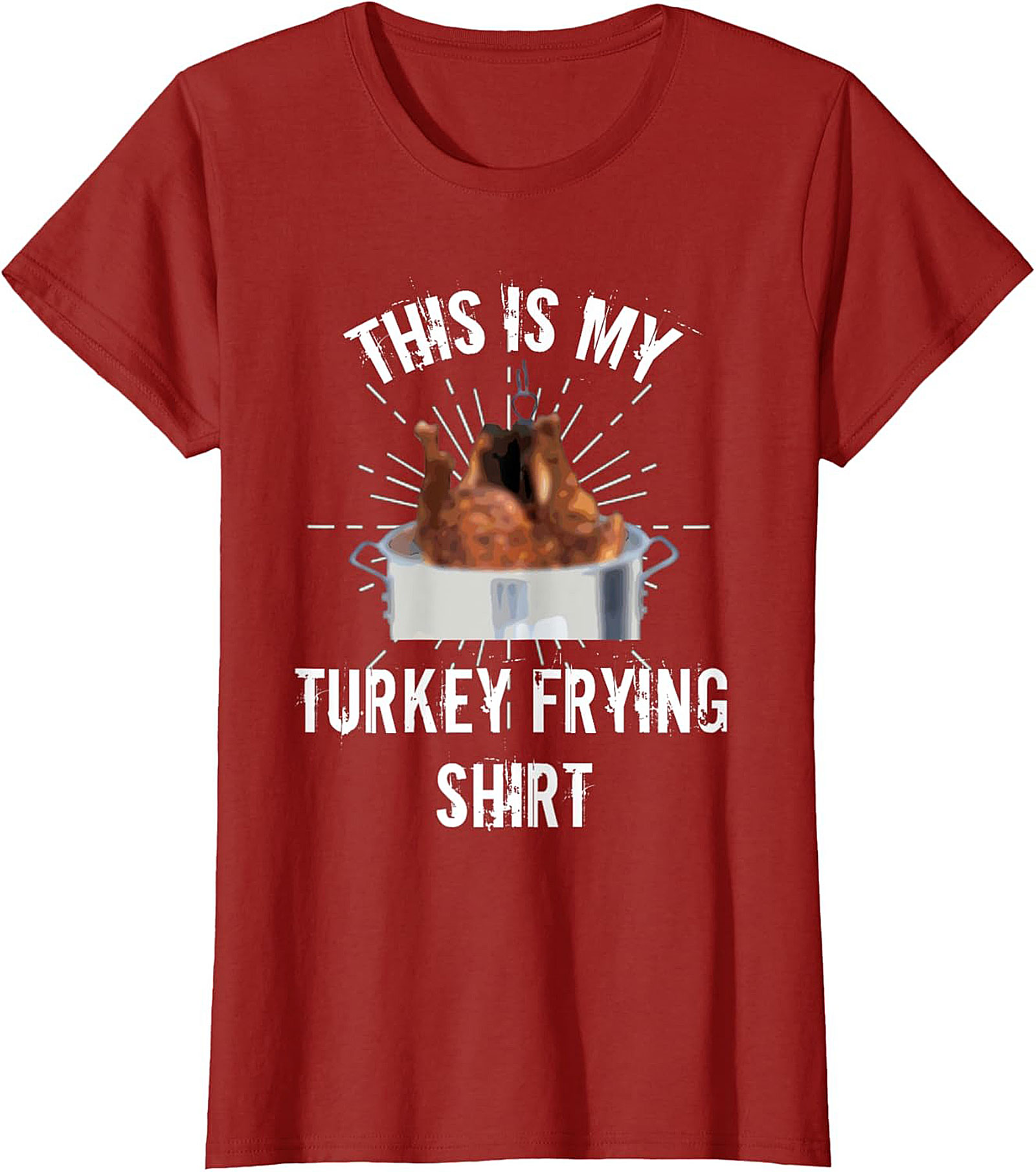 Funny Turkey Frying t-shirt Thanksgiving Crewneck Gift