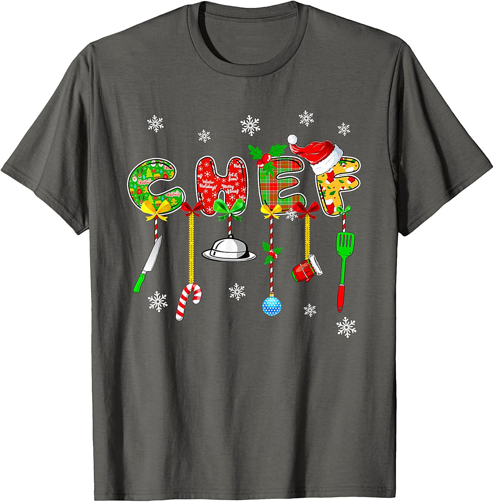 Christmas Chef Crewneck t-shirt Holiday Pullover Gift