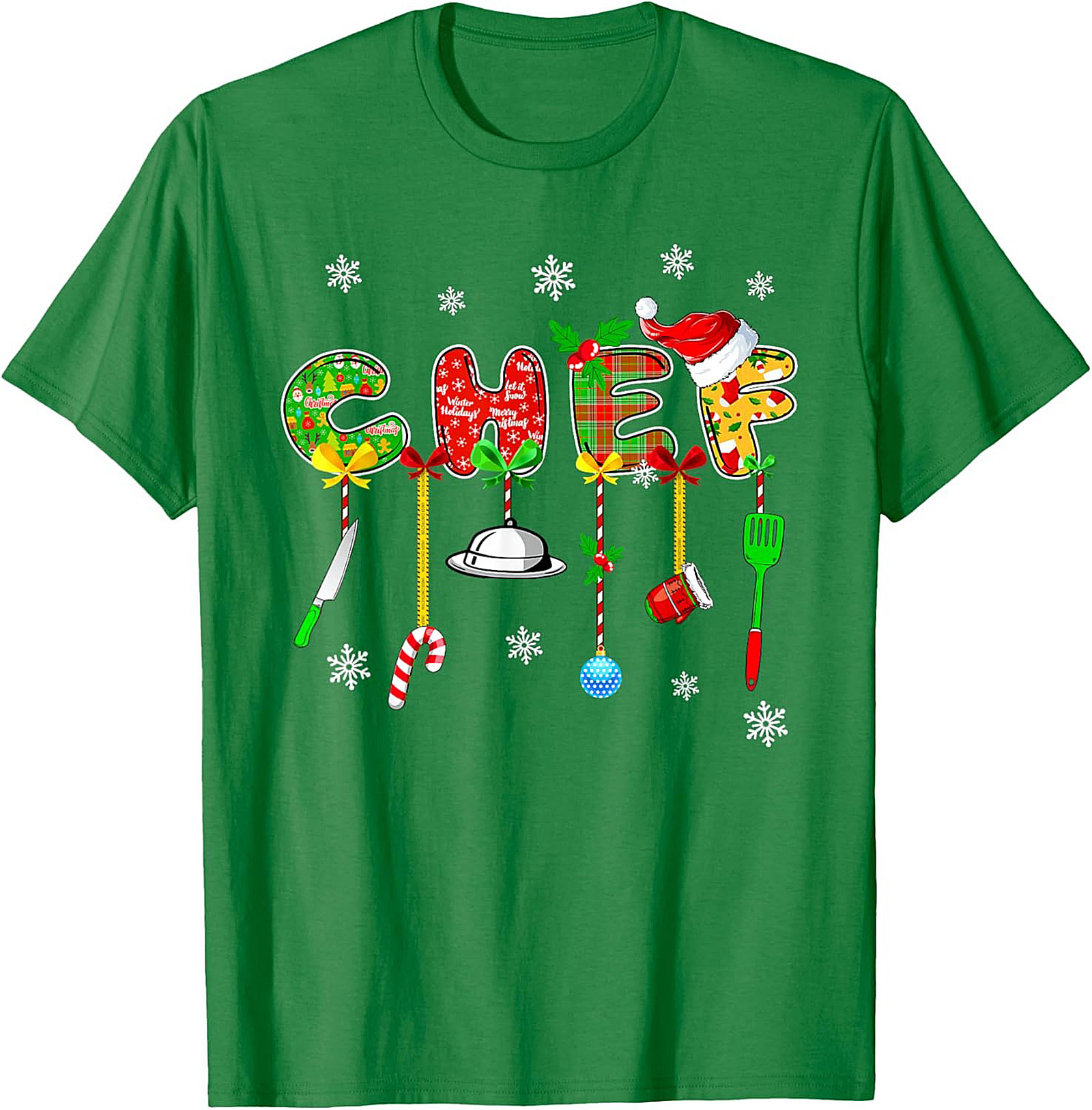 Christmas Chef Crewneck t-shirt Holiday Pullover Gift