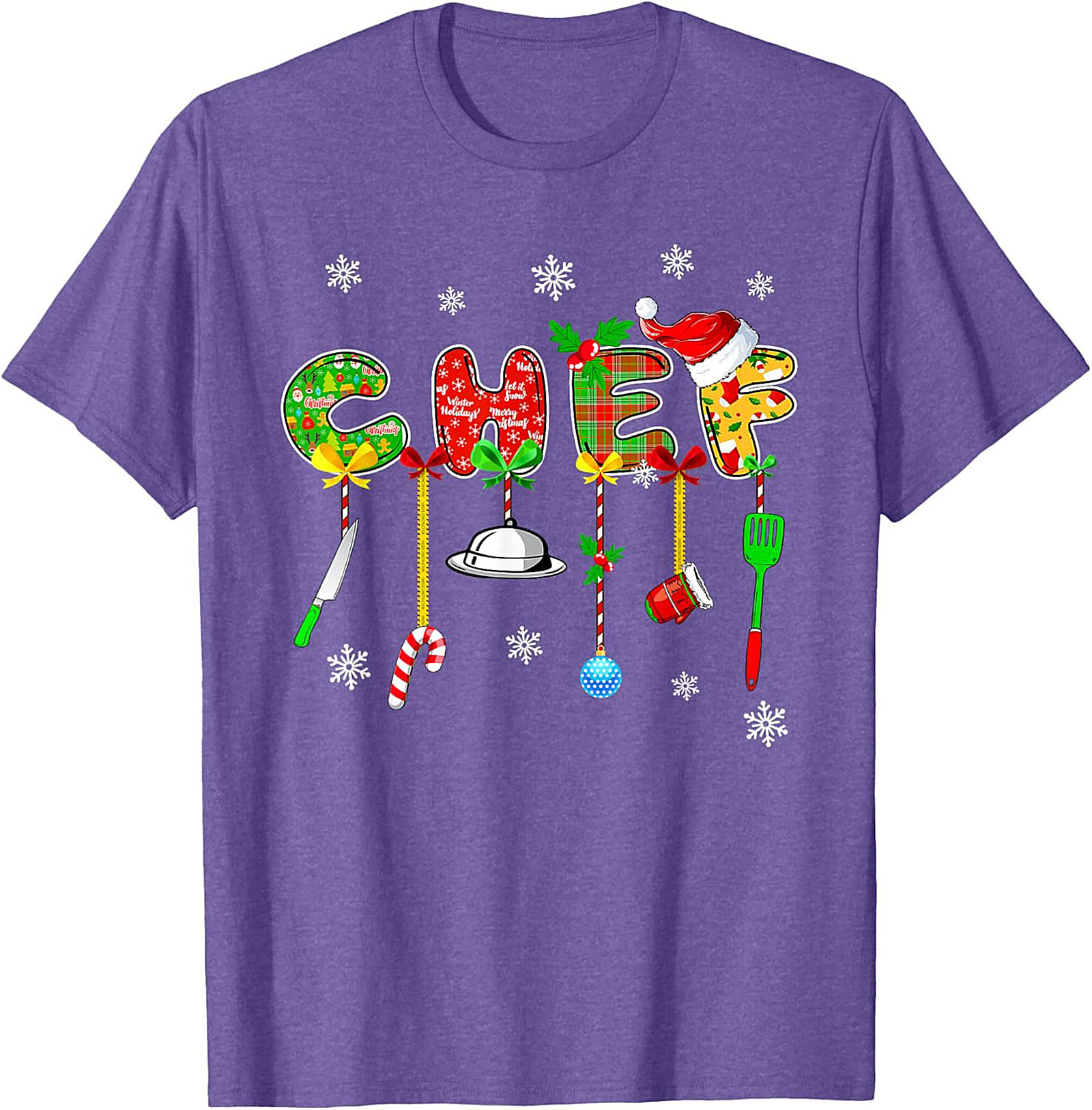 Christmas Chef Crewneck t-shirt Holiday Pullover Gift
