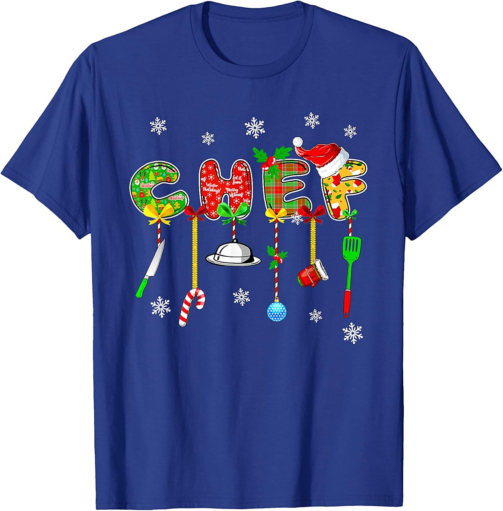 Christmas Chef Crewneck t-shirt Holiday Pullover Gift
