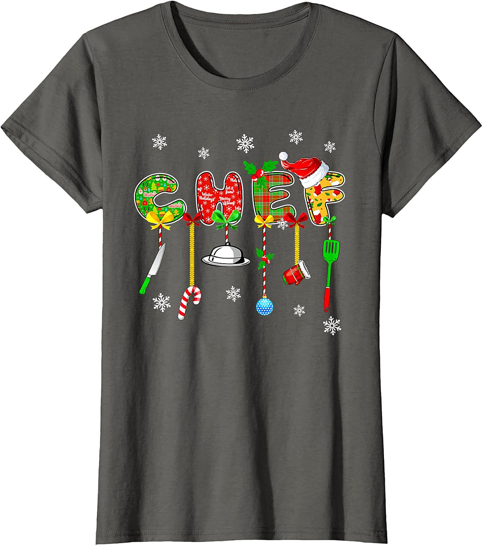 Christmas Chef Crewneck t-shirt Holiday Pullover Gift