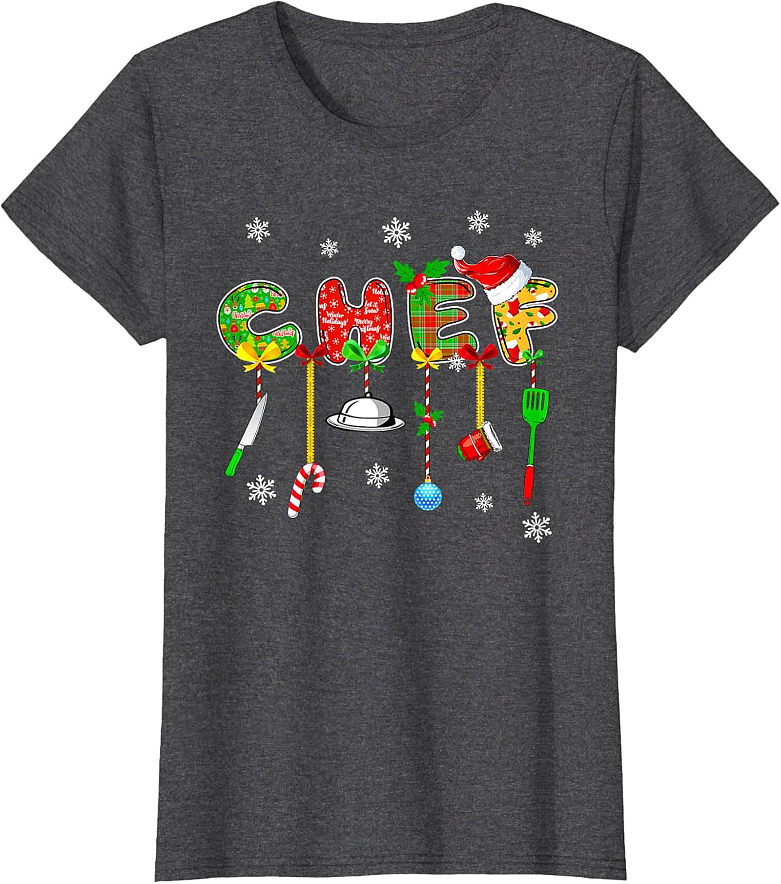Christmas Chef Crewneck t-shirt Holiday Pullover Gift