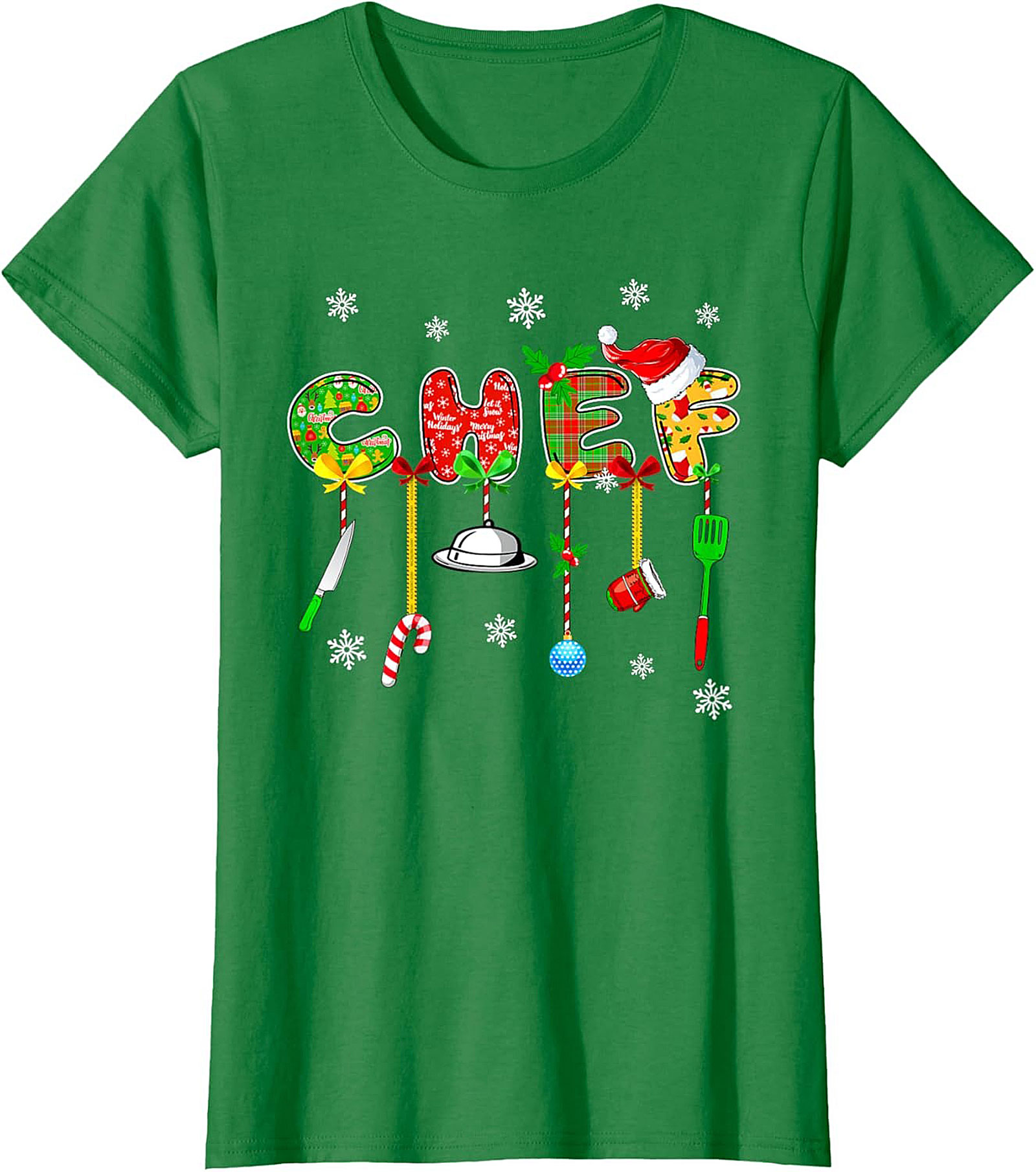 Christmas Chef Crewneck t-shirt Holiday Pullover Gift