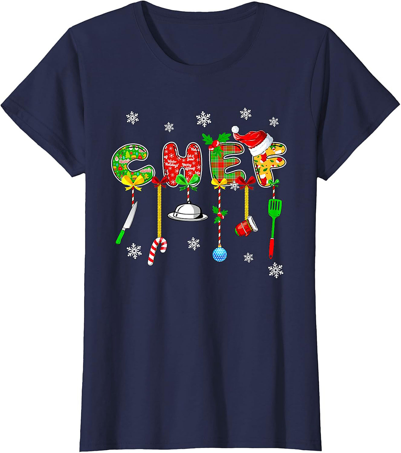 Christmas Chef Crewneck t-shirt Holiday Pullover Gift