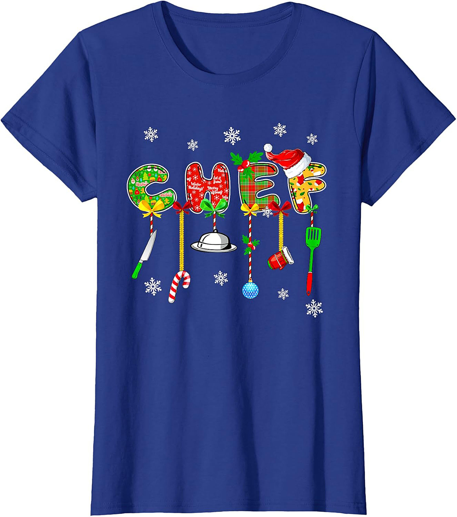 Christmas Chef Crewneck t-shirt Holiday Pullover Gift