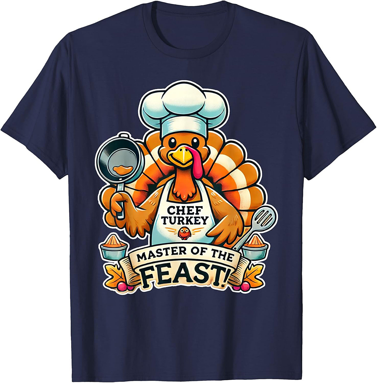 Master of the Feast Thanksgiving Chef Crewneck t-shirt