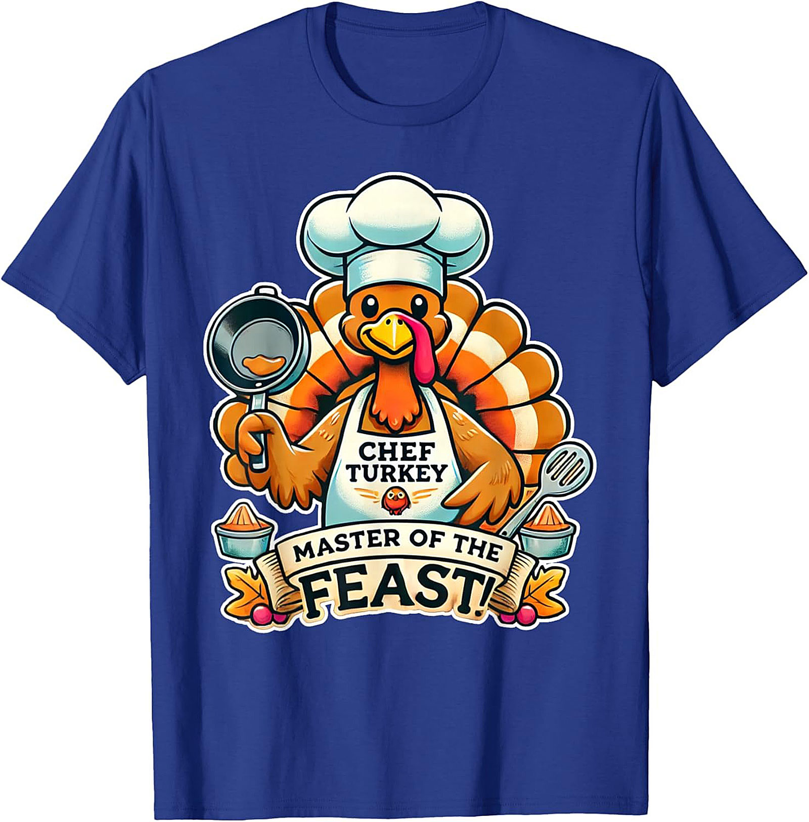 Master of the Feast Thanksgiving Chef Crewneck t-shirt