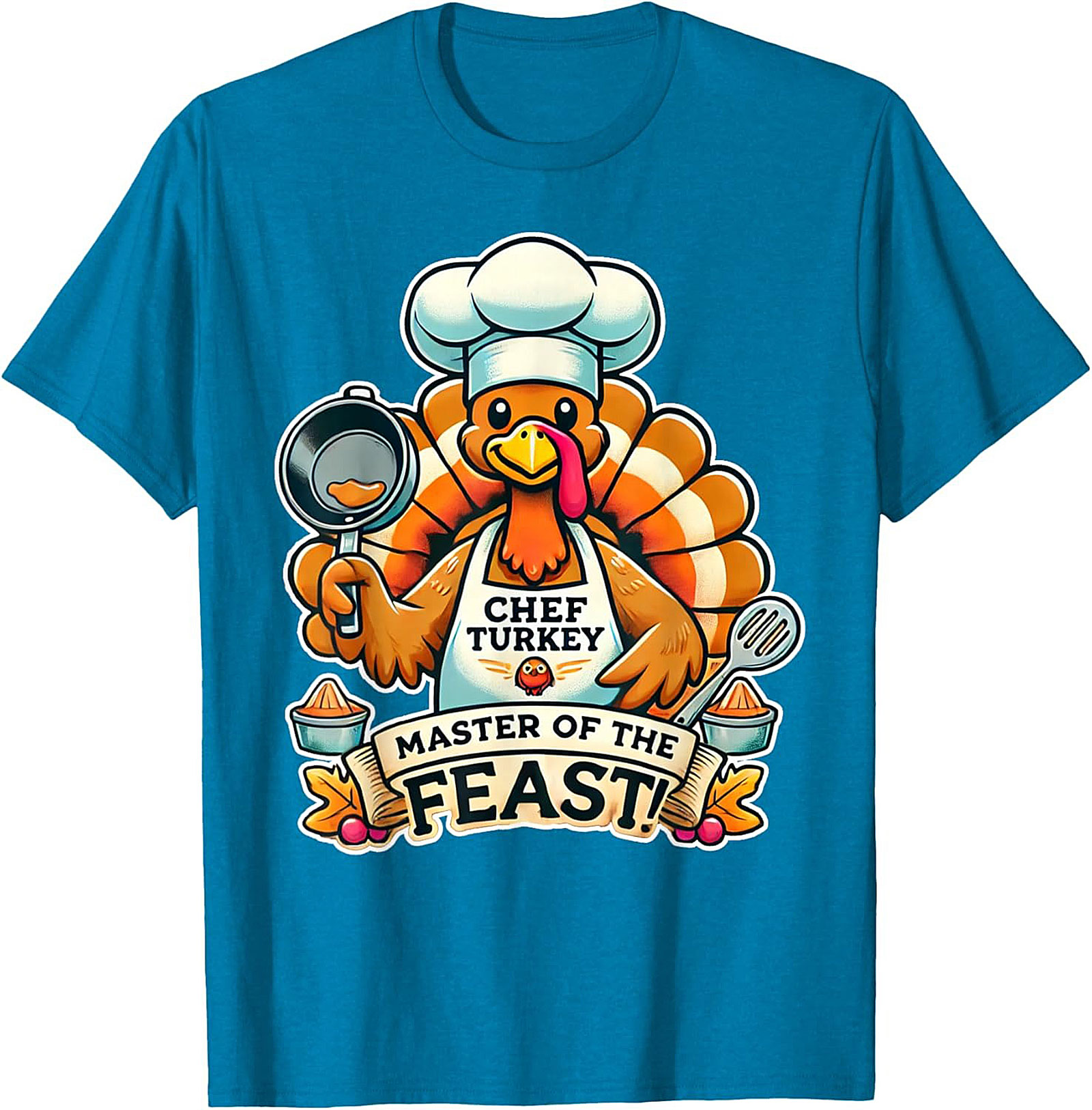 Master of the Feast Thanksgiving Chef Crewneck t-shirt