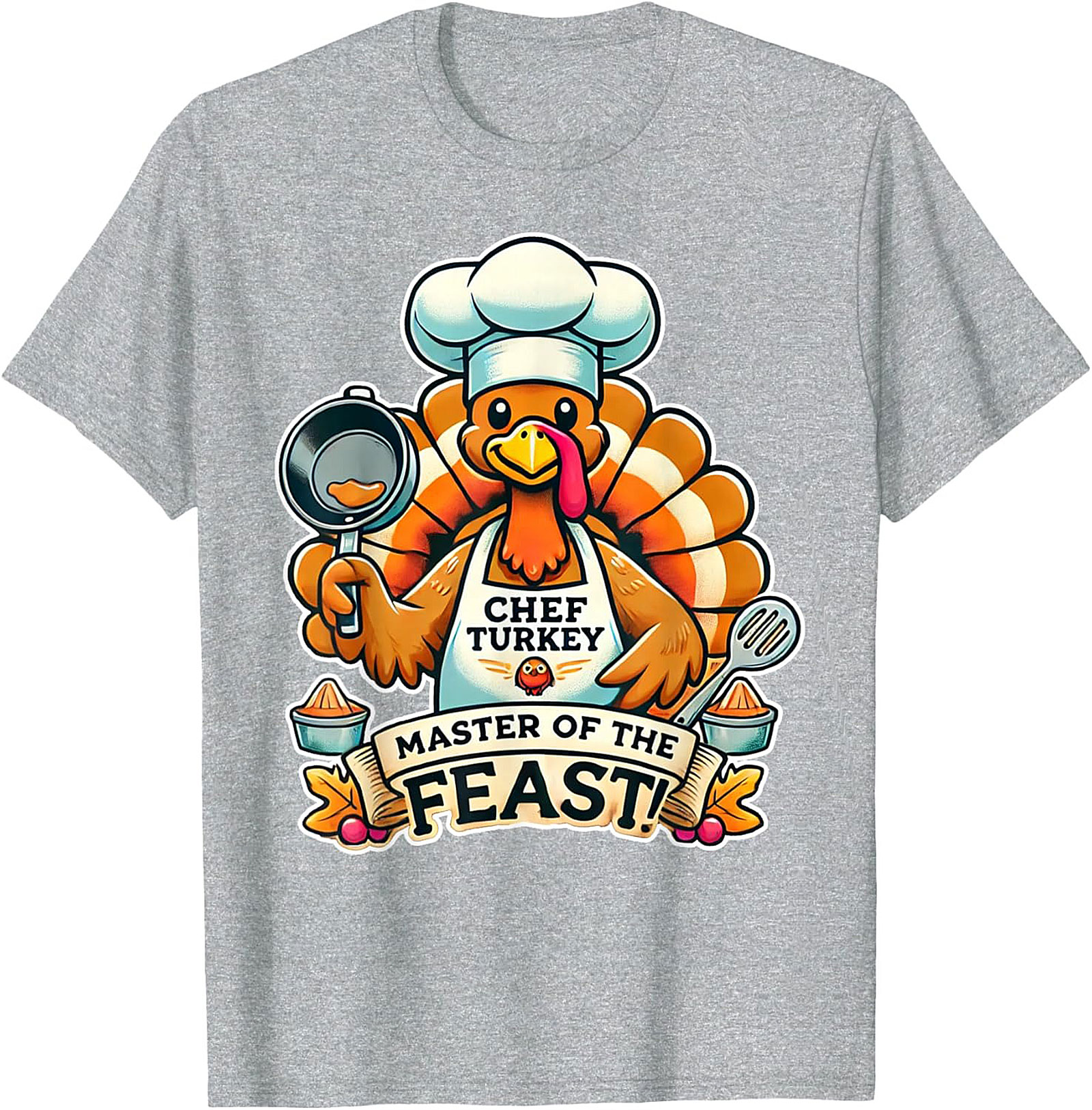 Master of the Feast Thanksgiving Chef Crewneck t-shirt