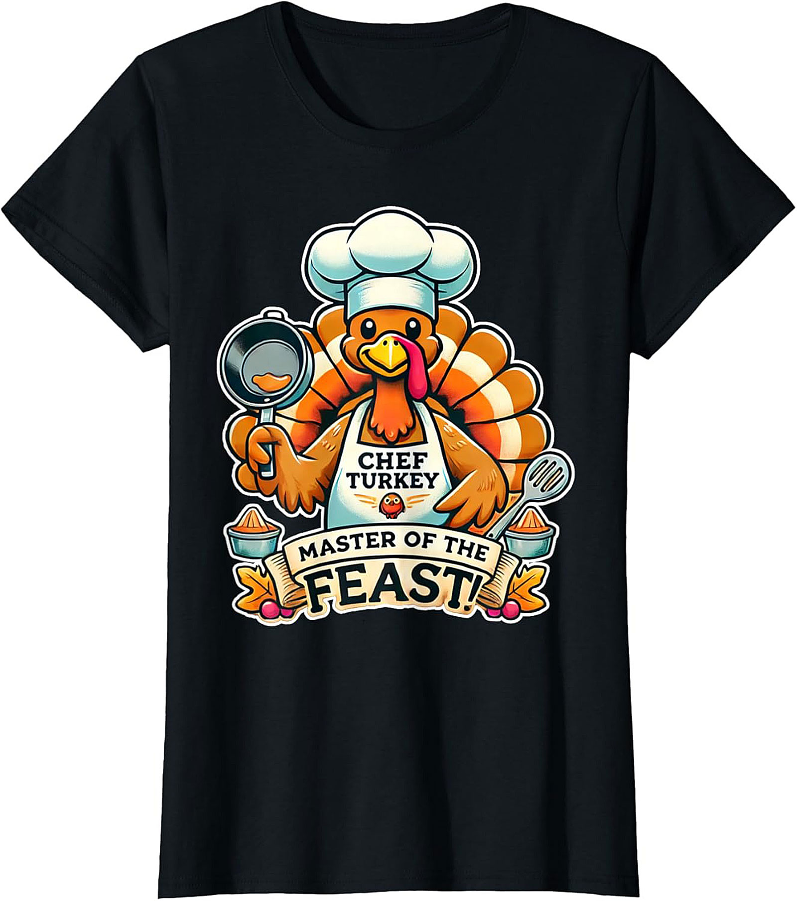 Master of the Feast Thanksgiving Chef Crewneck t-shirt