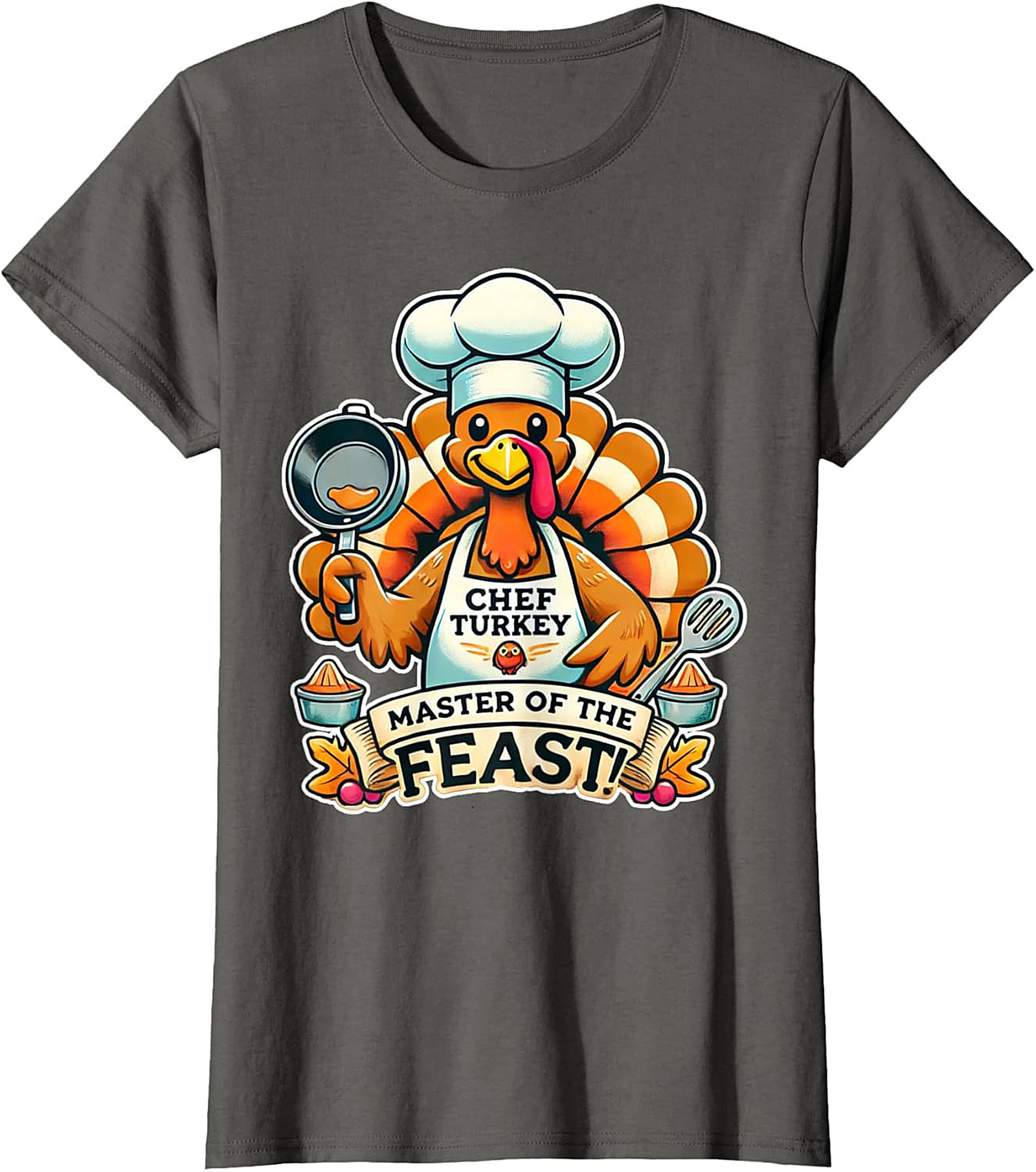 Master of the Feast Thanksgiving Chef Crewneck t-shirt