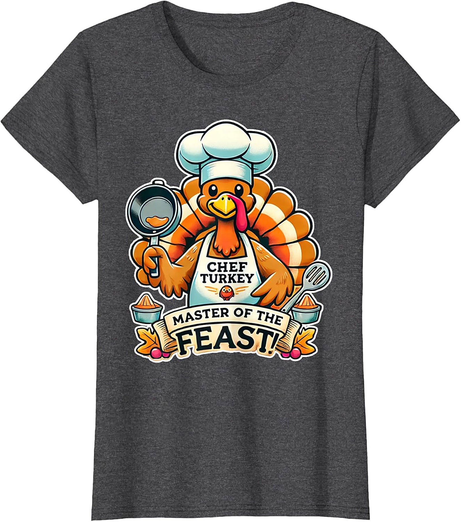 Master of the Feast Thanksgiving Chef Crewneck t-shirt