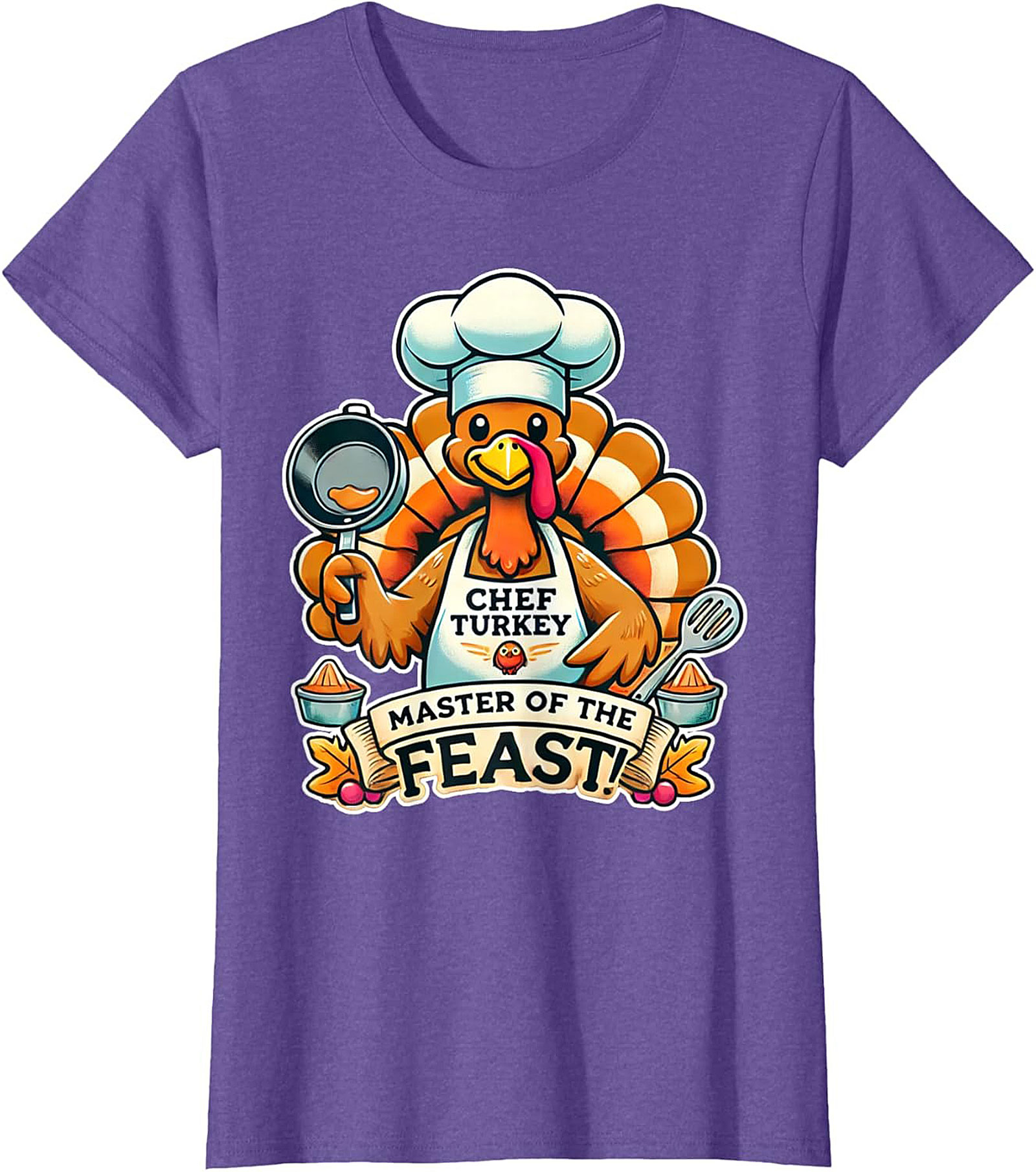 Master of the Feast Thanksgiving Chef Crewneck t-shirt