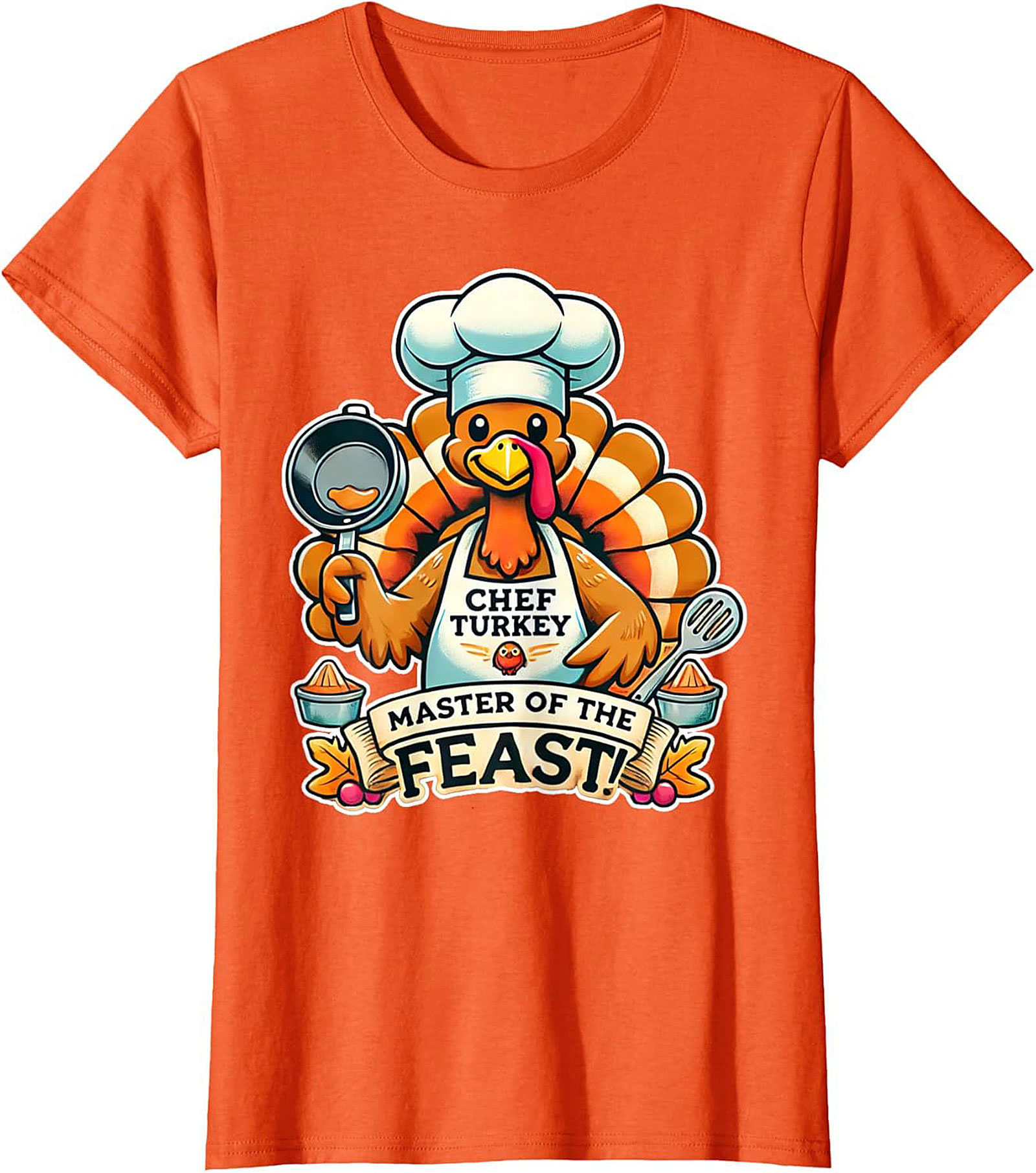 Master of the Feast Thanksgiving Chef Crewneck t-shirt
