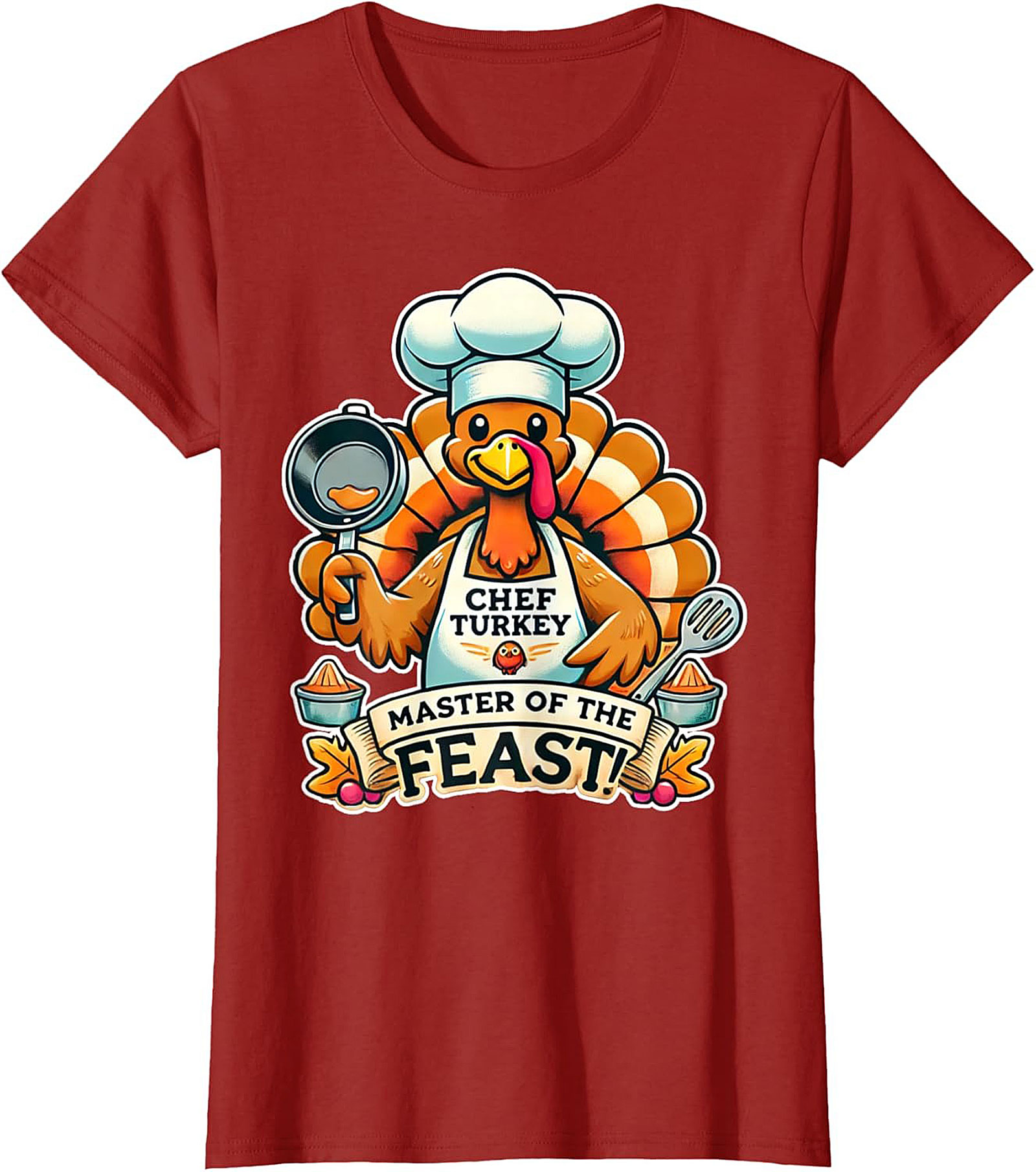 Master of the Feast Thanksgiving Chef Crewneck t-shirt