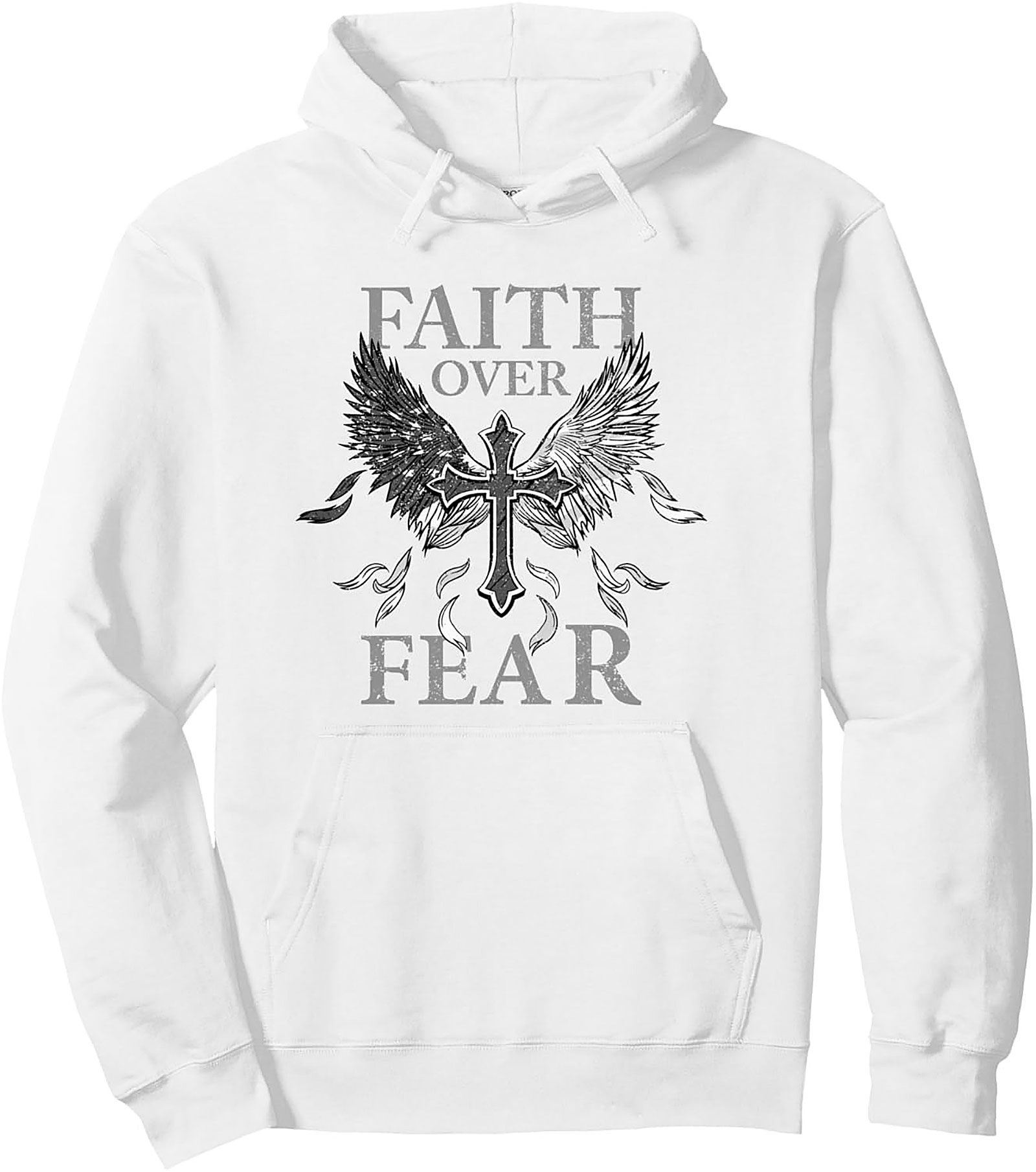 Faith Over Fear Graphic Hoodie | Christian Patriotic Pullover