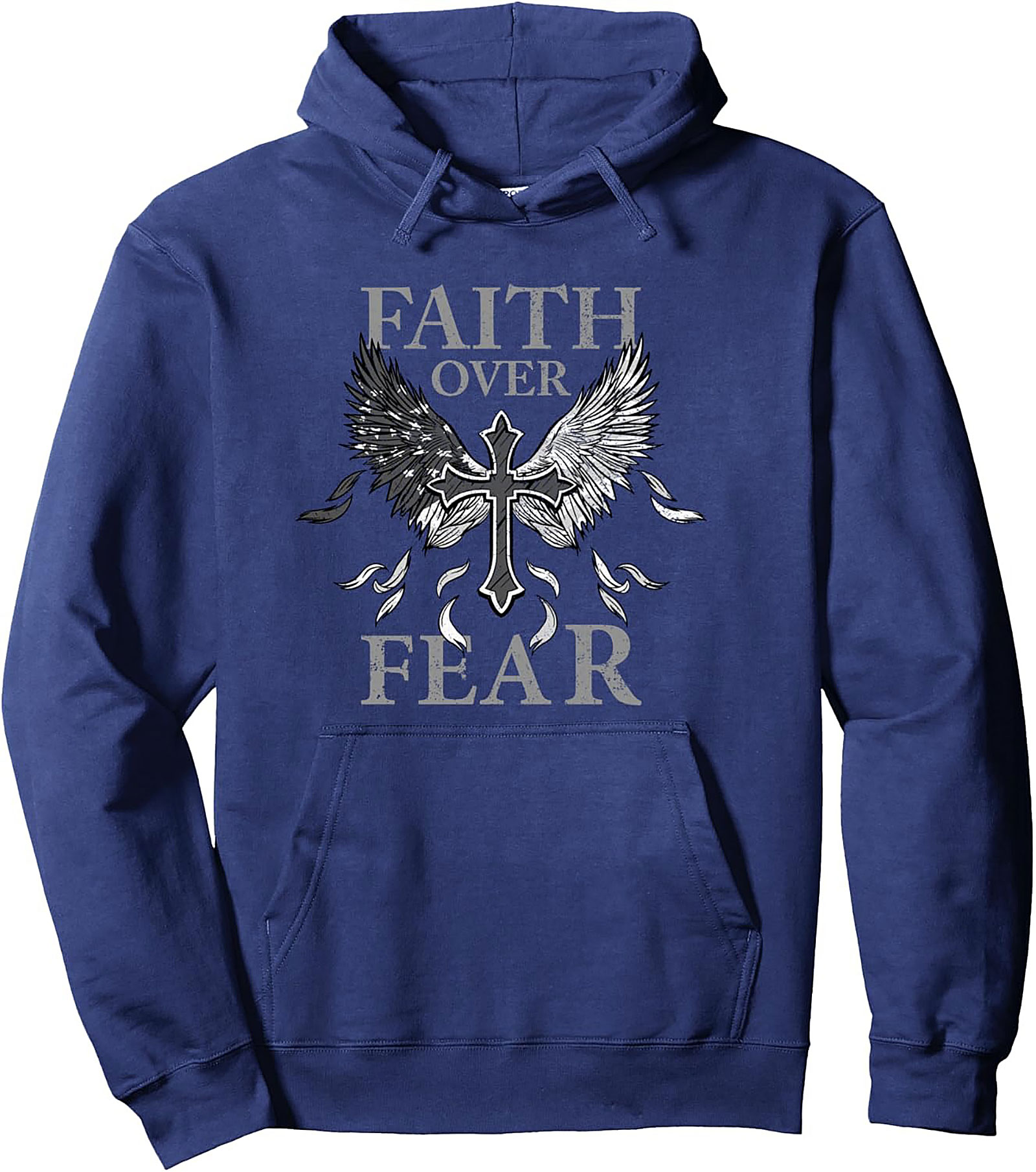 Faith Over Fear Graphic Hoodie | Christian Patriotic Pullover